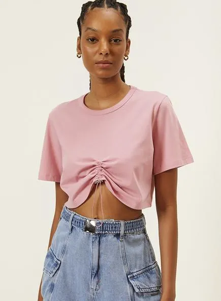 Camiseta Basics Manga Curta Gola Arredondada