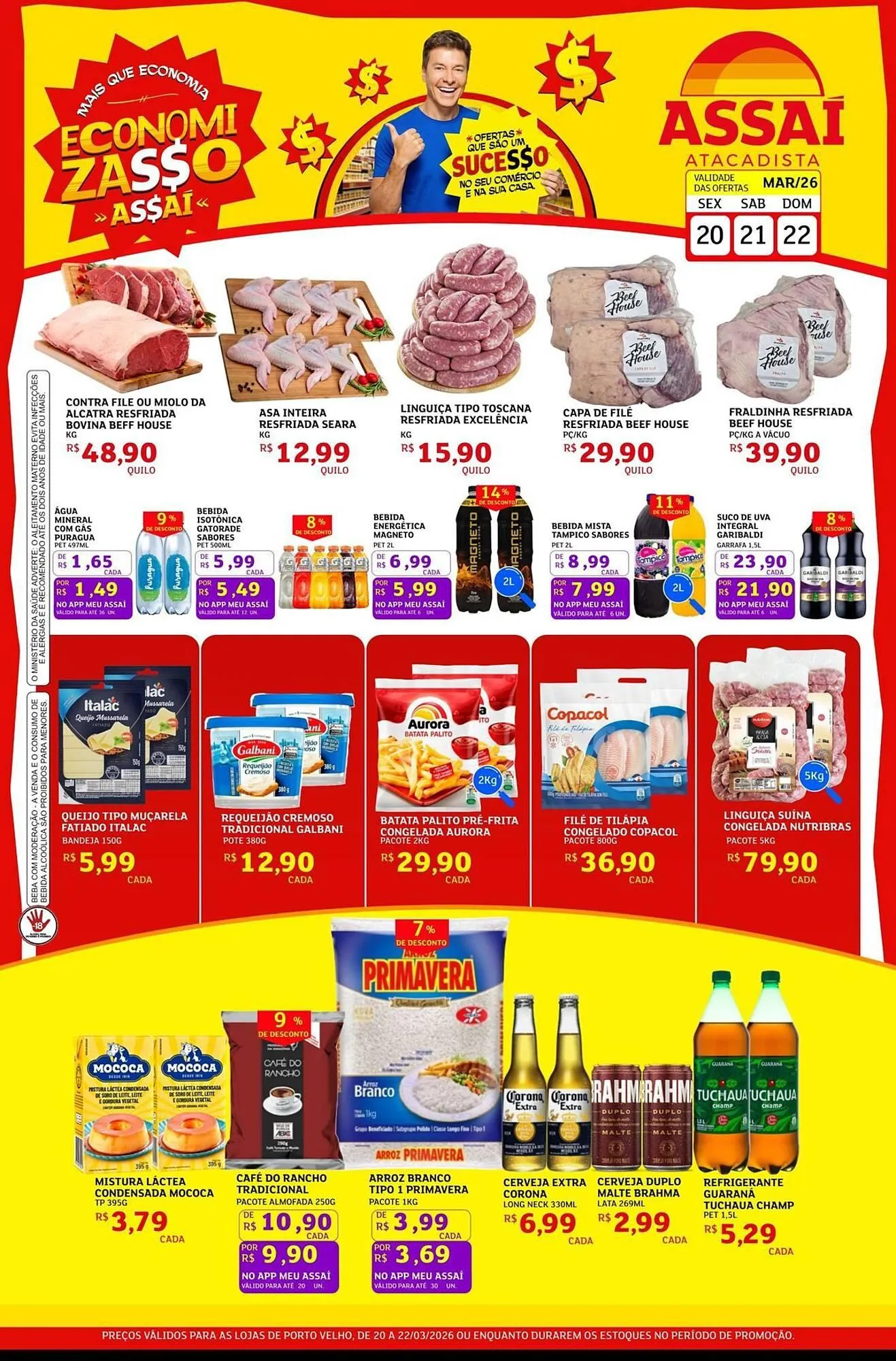 Encarte de Encarte Assaí Atacadista 20 de março até 22 de março 2026 - Pagina 1