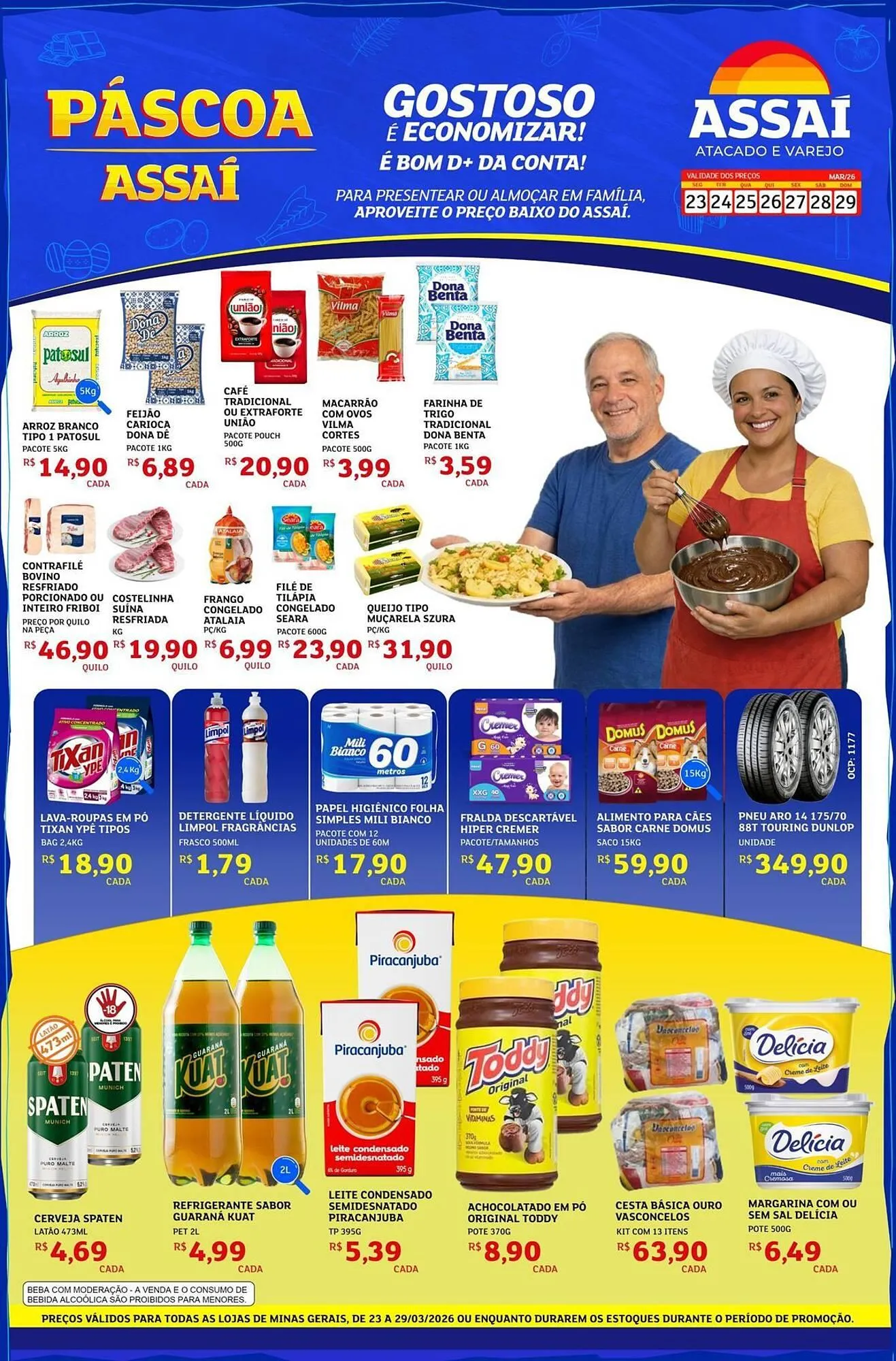 Encarte de Encarte Assaí Atacadista 23 de março até 29 de março 2026 - Pagina 1