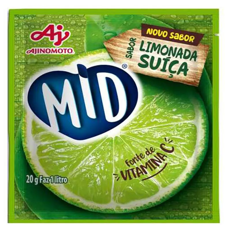 Refresco em Pó Mid Limonada Suíça 20 g