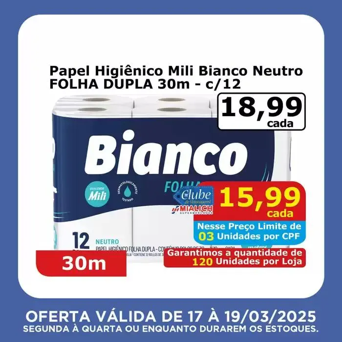 Encarte de Ótima oferta para todos os clientes 17 de março até 19 de março 2025 - Pagina 1