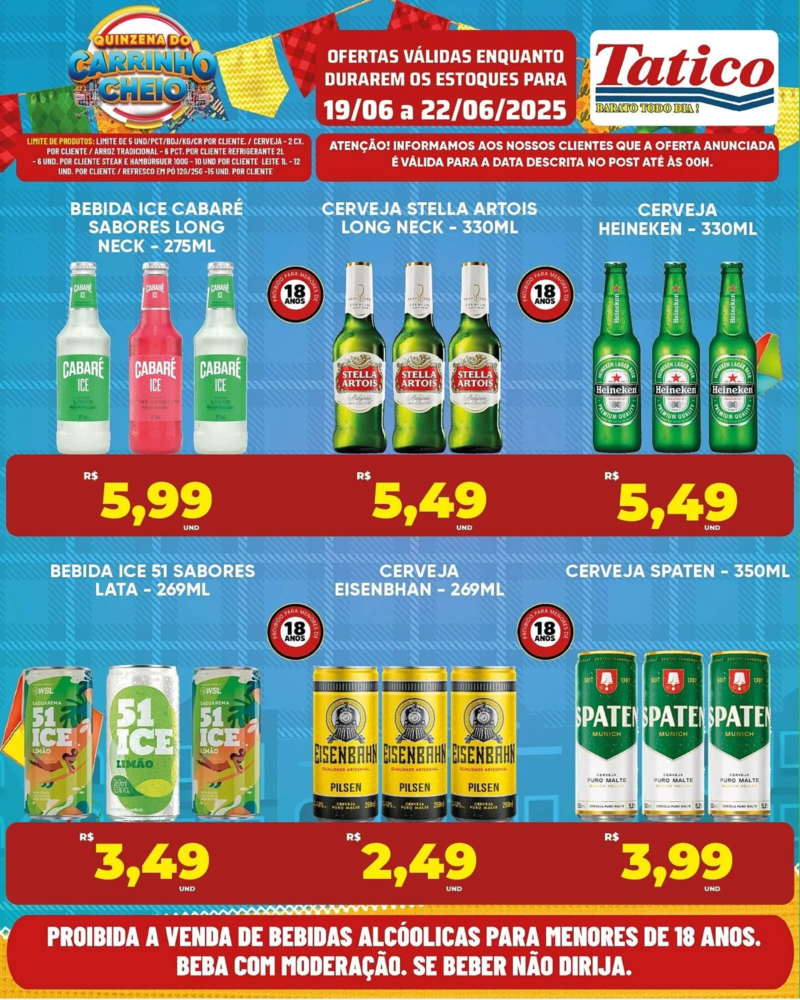 Encarte de Catálogo Tatico 19 de junho até 22 de junho 2025 - Pagina 1