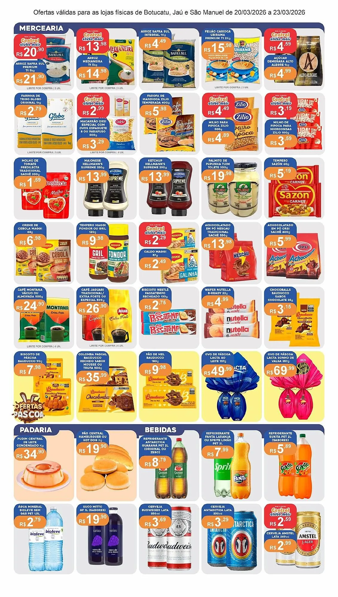 Encarte de Catálogo Central Supermercados 20 de março até 23 de março 2026 - Pagina 3