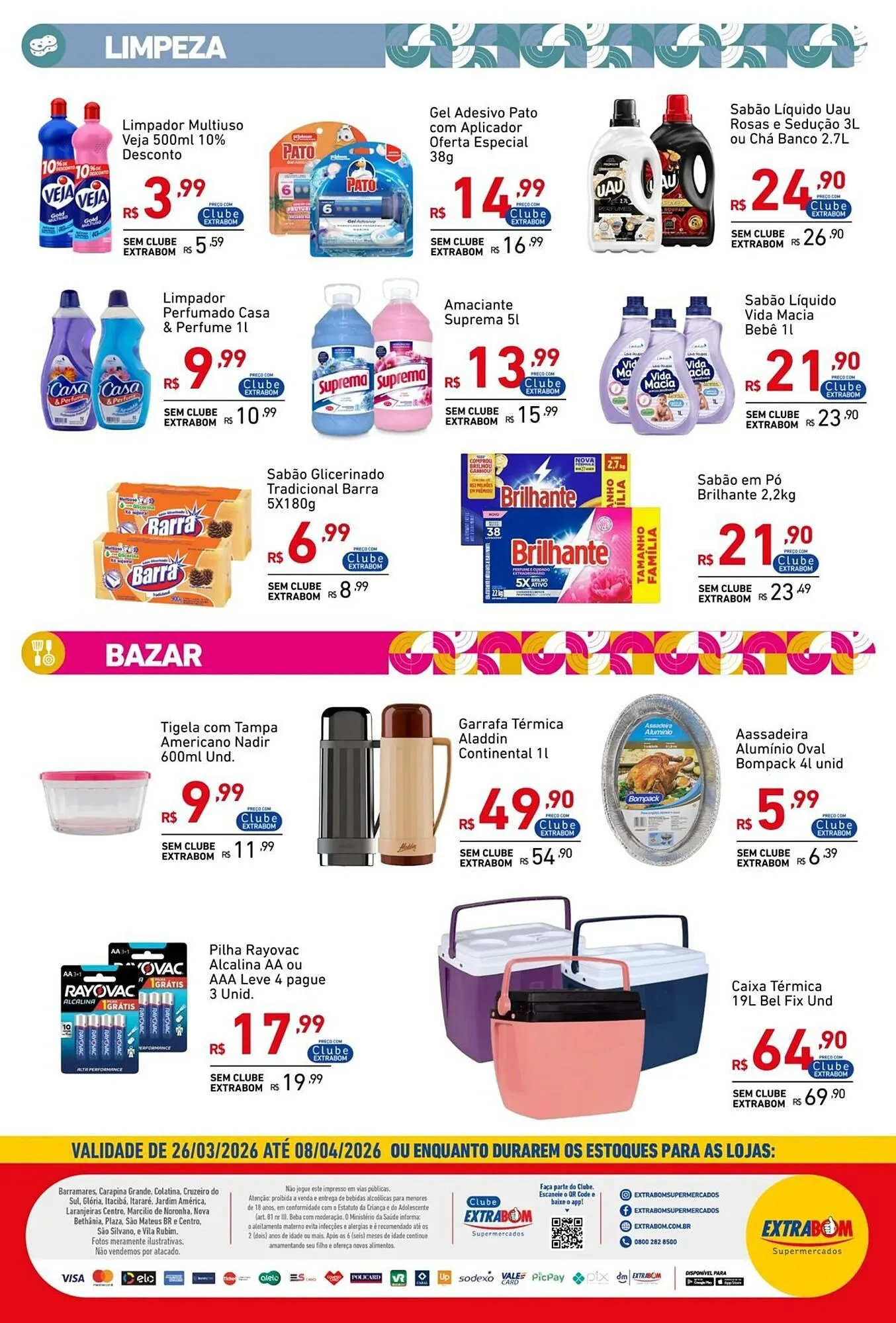 Encarte de Catálogo Extrabom Supermercados 26 de março até 8 de abril 2026 - Pagina 10