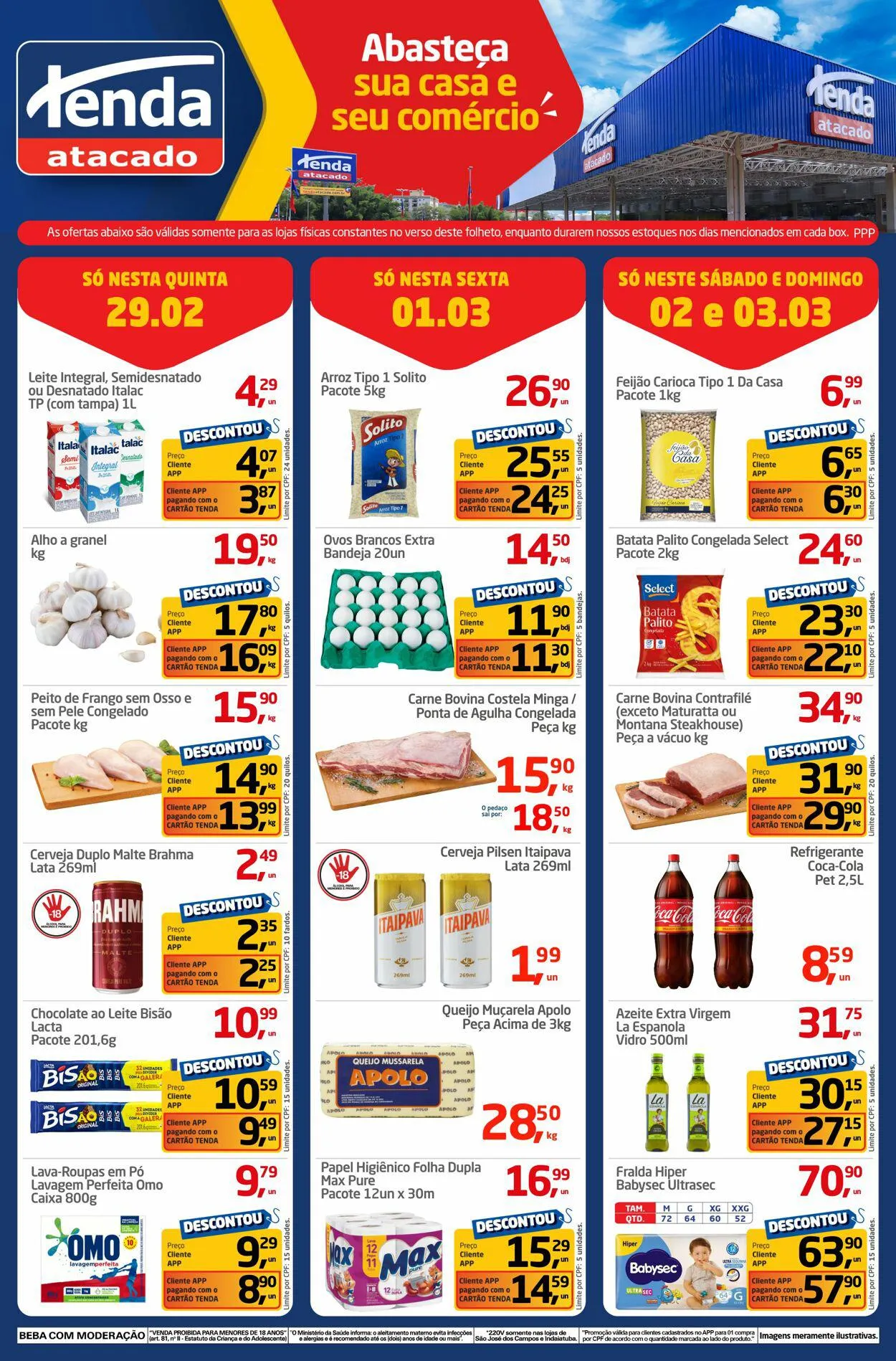Encarte de Tenda Atacado - Ribeirão Preto 29 de fevereiro até 3 de março 2024 - Pagina 1