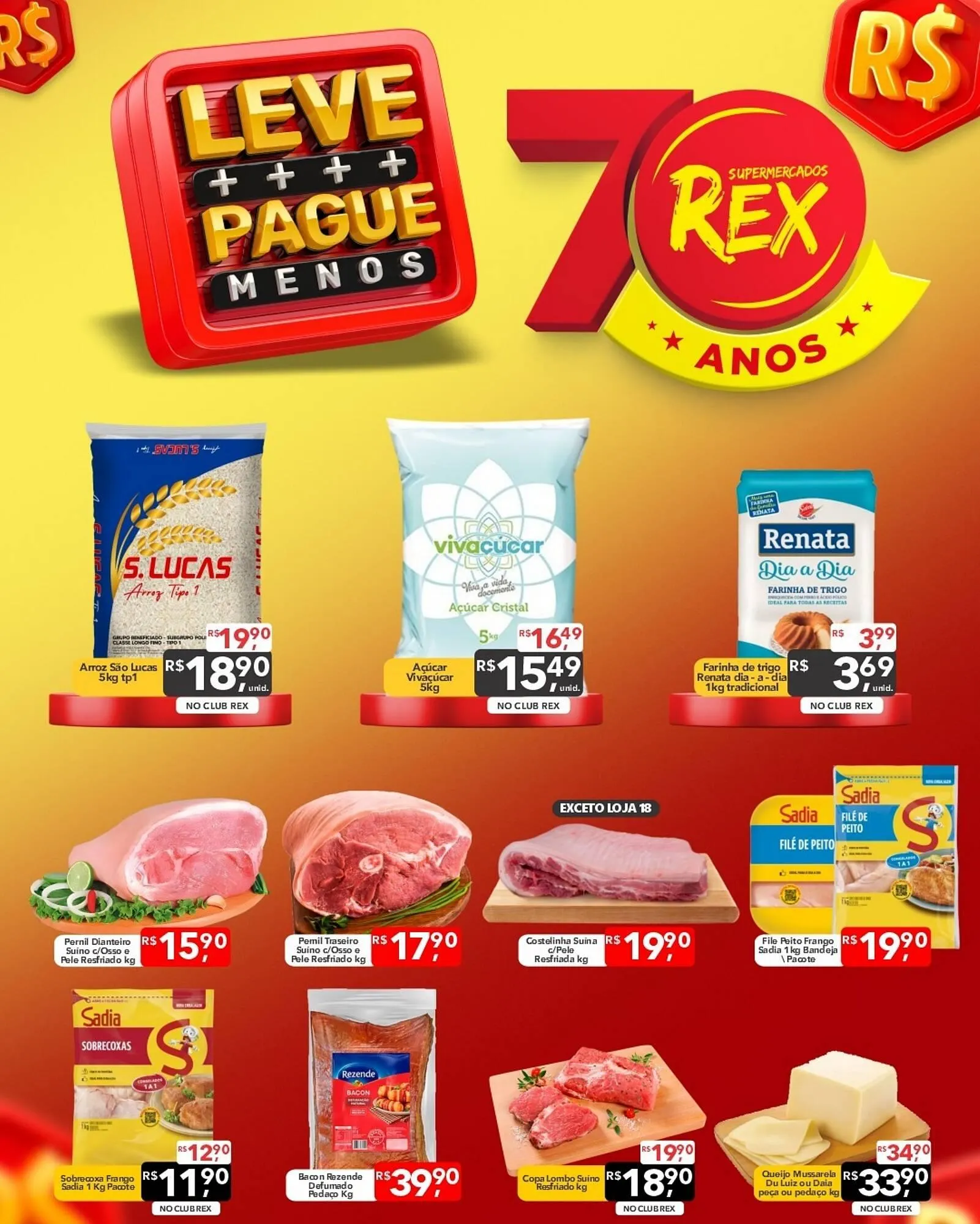 Encarte de Catálogo Supermercados Rex 11 de agosto até 14 de agosto 2025 - Pagina 1