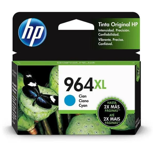 Cartucho de Tinta HP 964XL Ciano Original, 3JA54AL, HP - CX 1 UN
