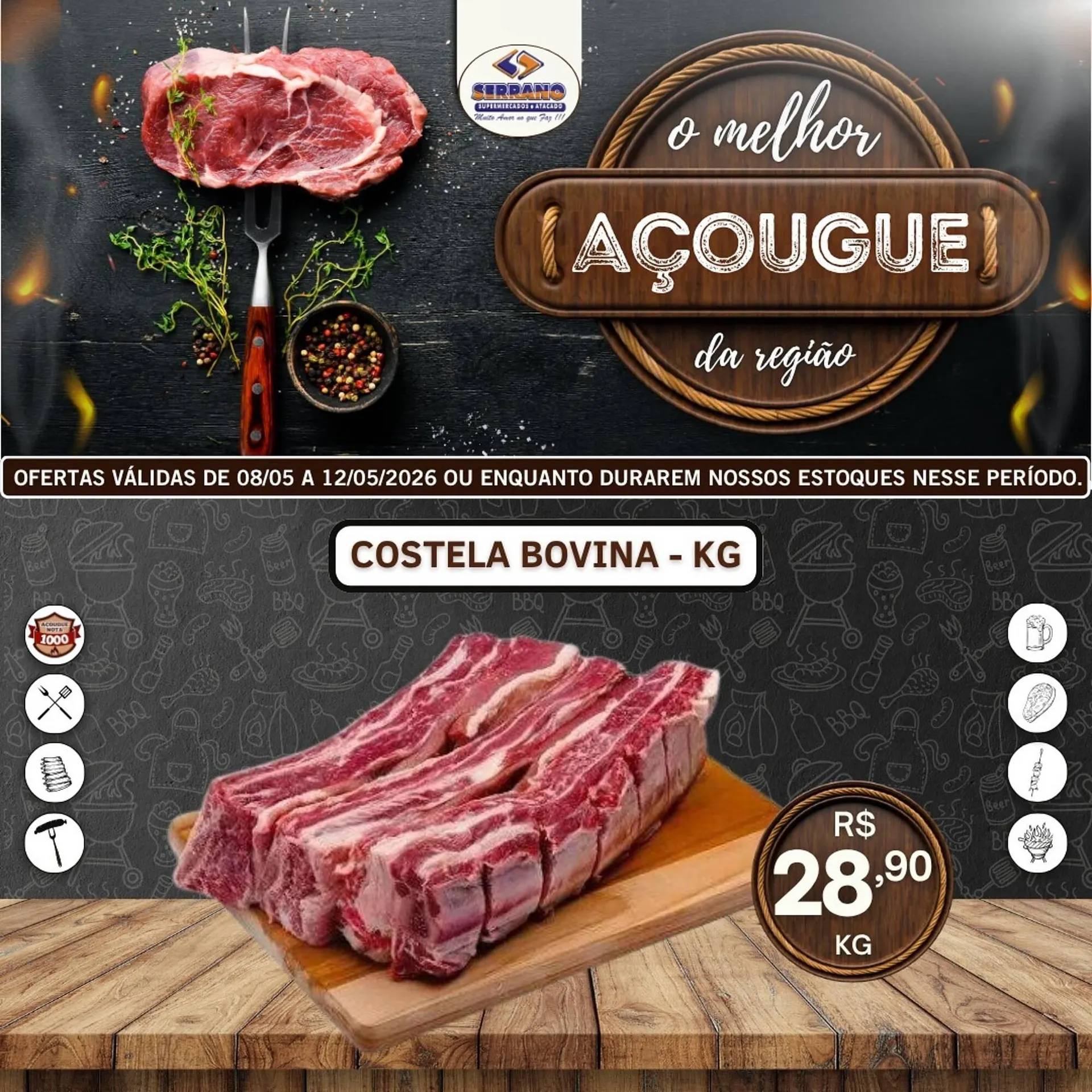 Encarte de Catálogo Serrano Supermercado 10 de maio até 12 de maio 2026 - Pagina 6