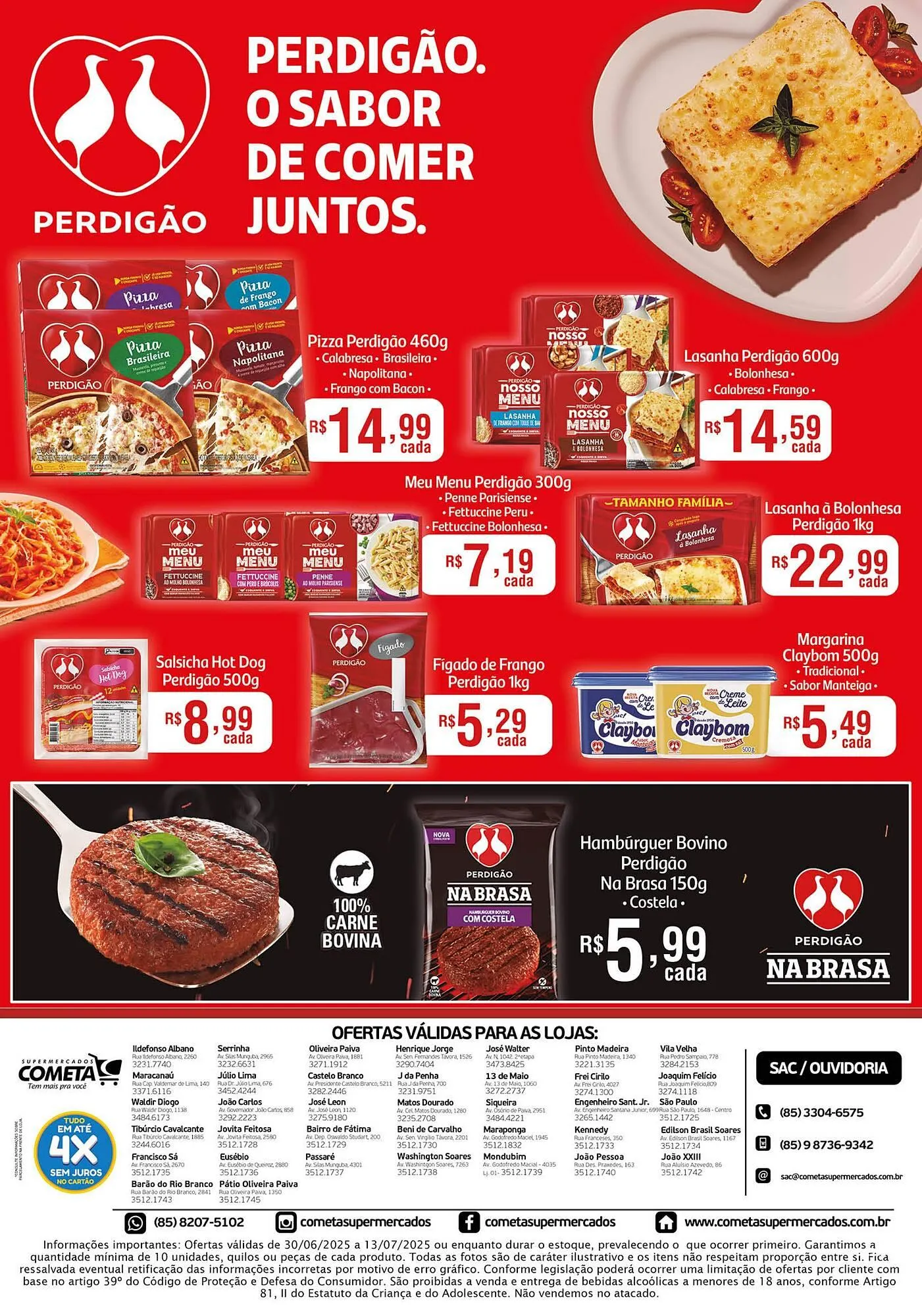 Encarte de Catálogo Cometa Supermercados 30 de junho até 13 de julho 2025 - Pagina 2
