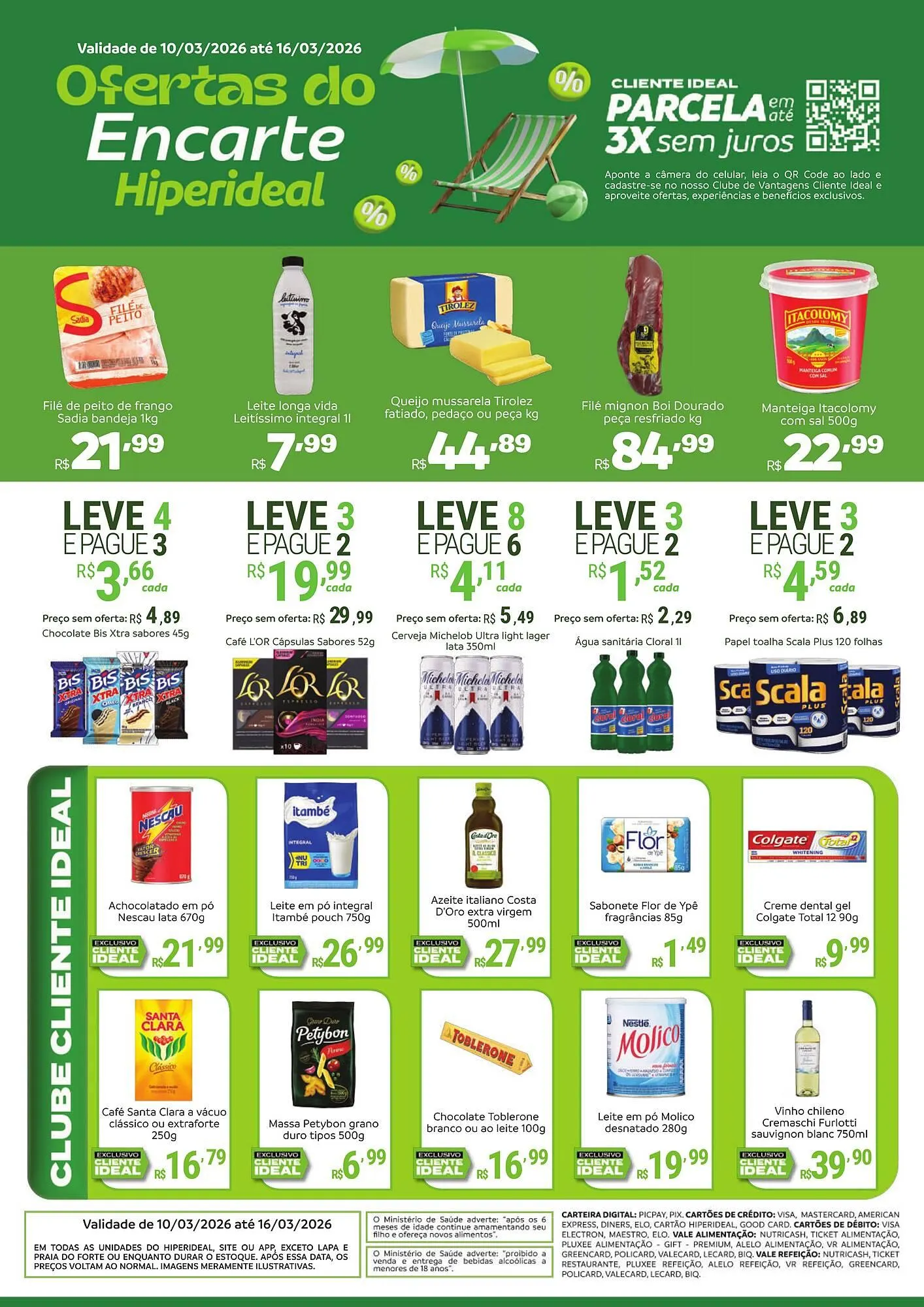 Encarte de Catálogo Hiperideal Supermercados 10 de março até 16 de março 2026 - Pagina 1