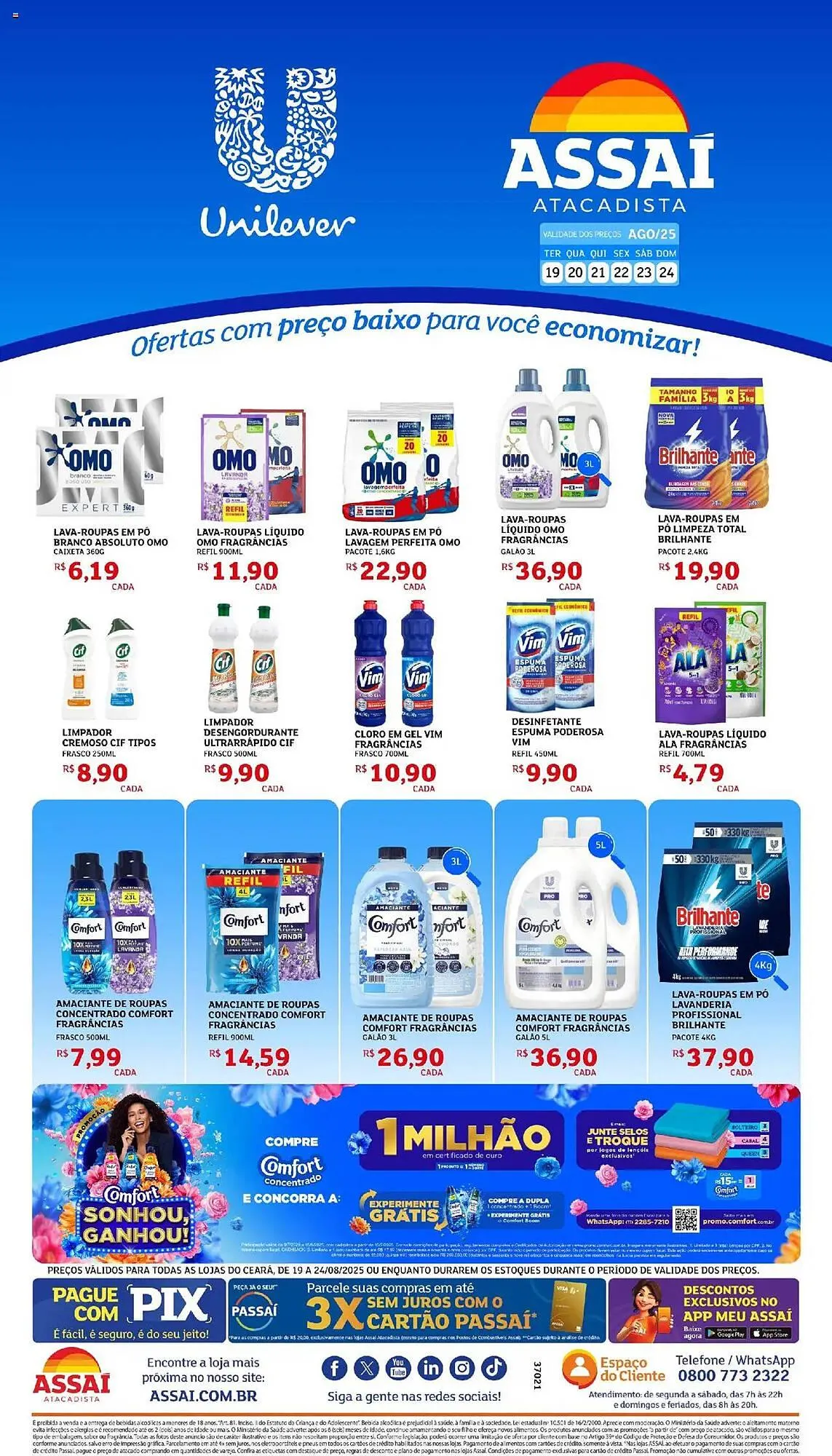 Encarte de Catálogo Assaí Atacadista 19 de agosto até 24 de agosto 2025 - Pagina 1
