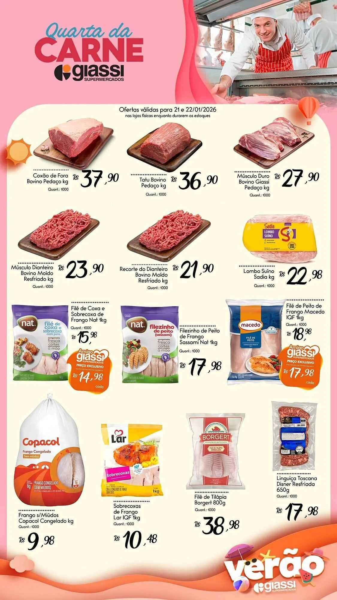 Encarte de Encarte Giassi Supermercados 21 de janeiro até 22 de janeiro 2026 - Pagina 1