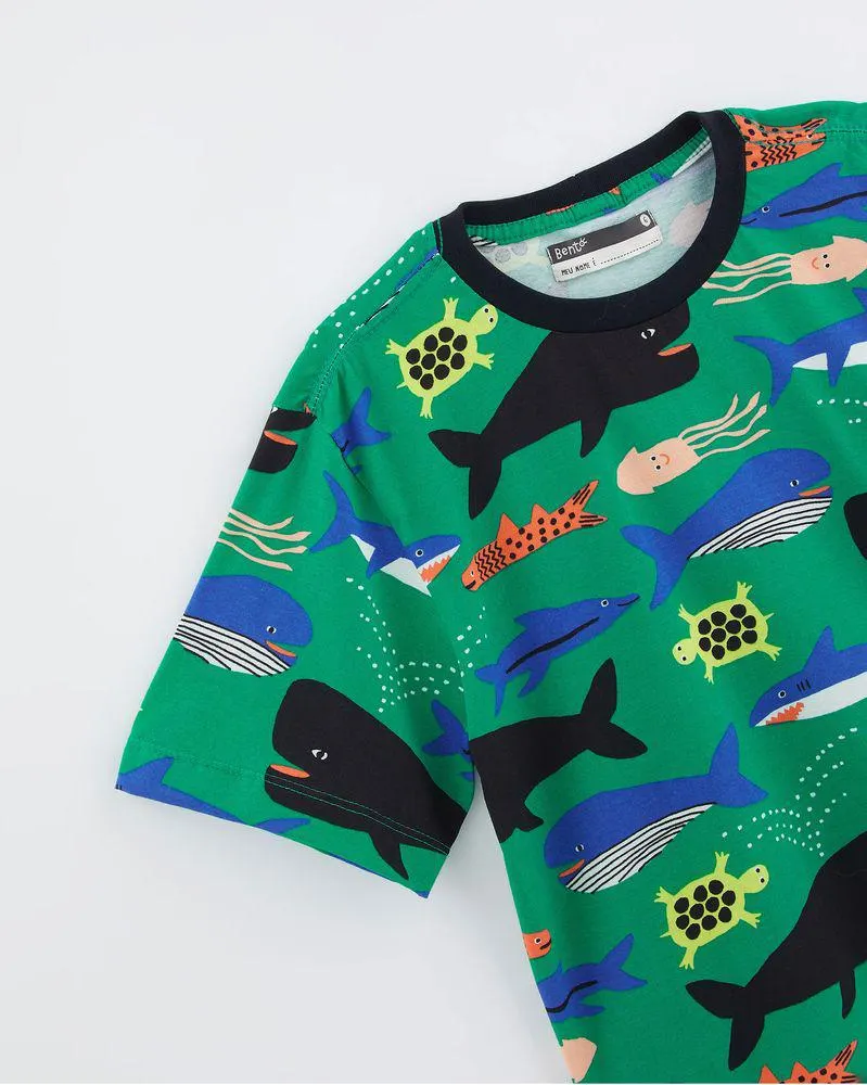 Camiseta Oversized Malha Sinfonia Do Mar