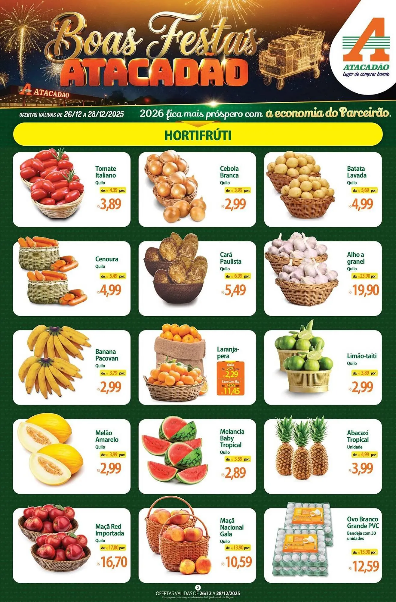 Encarte de Folheto Atacadão 26 de dezembro até 28 de dezembro 2025 - Pagina 2