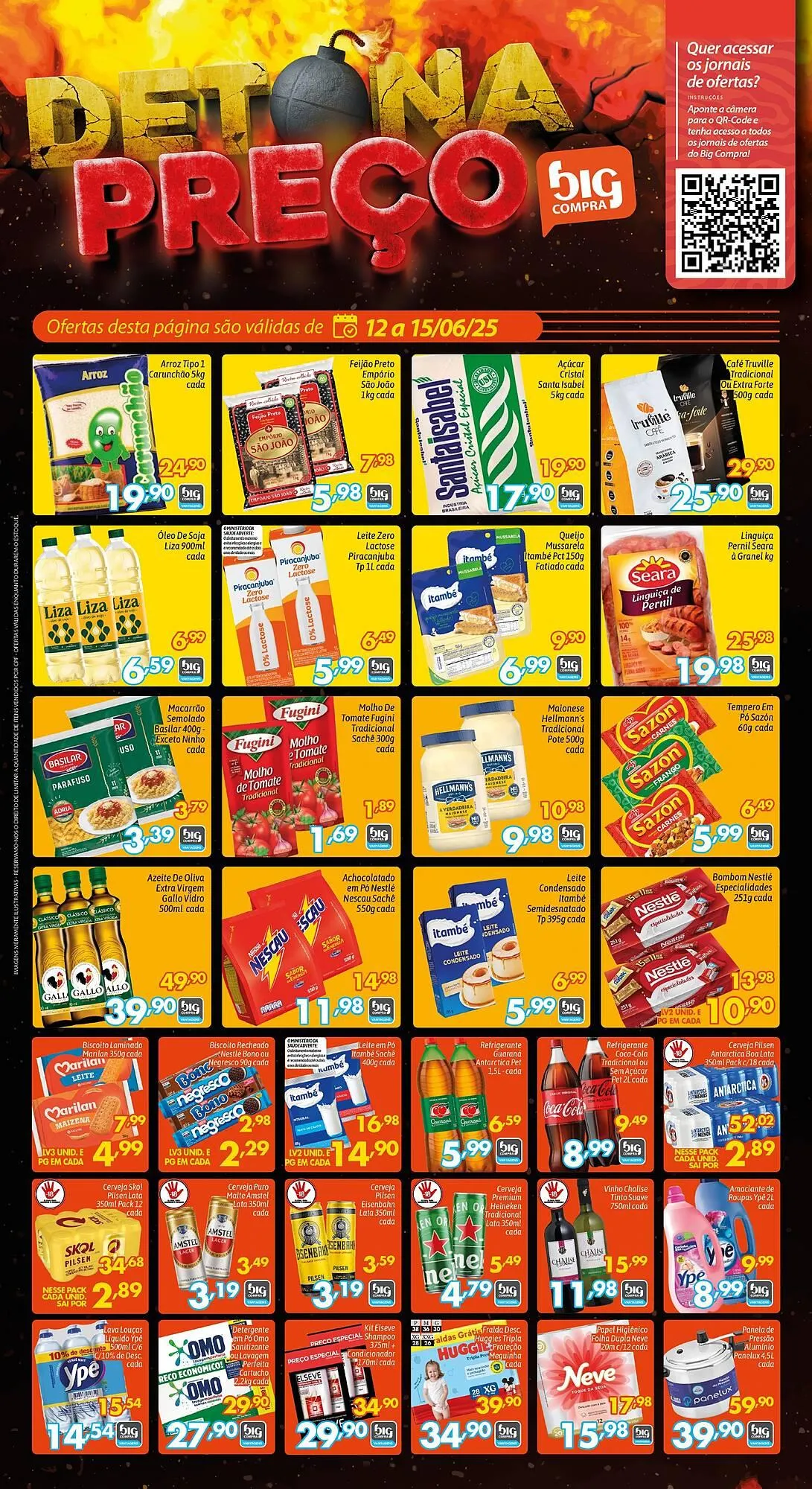 Encarte de Catálogo Supermercados Big Compra 12 de junho até 18 de junho 2025 - Pagina 1