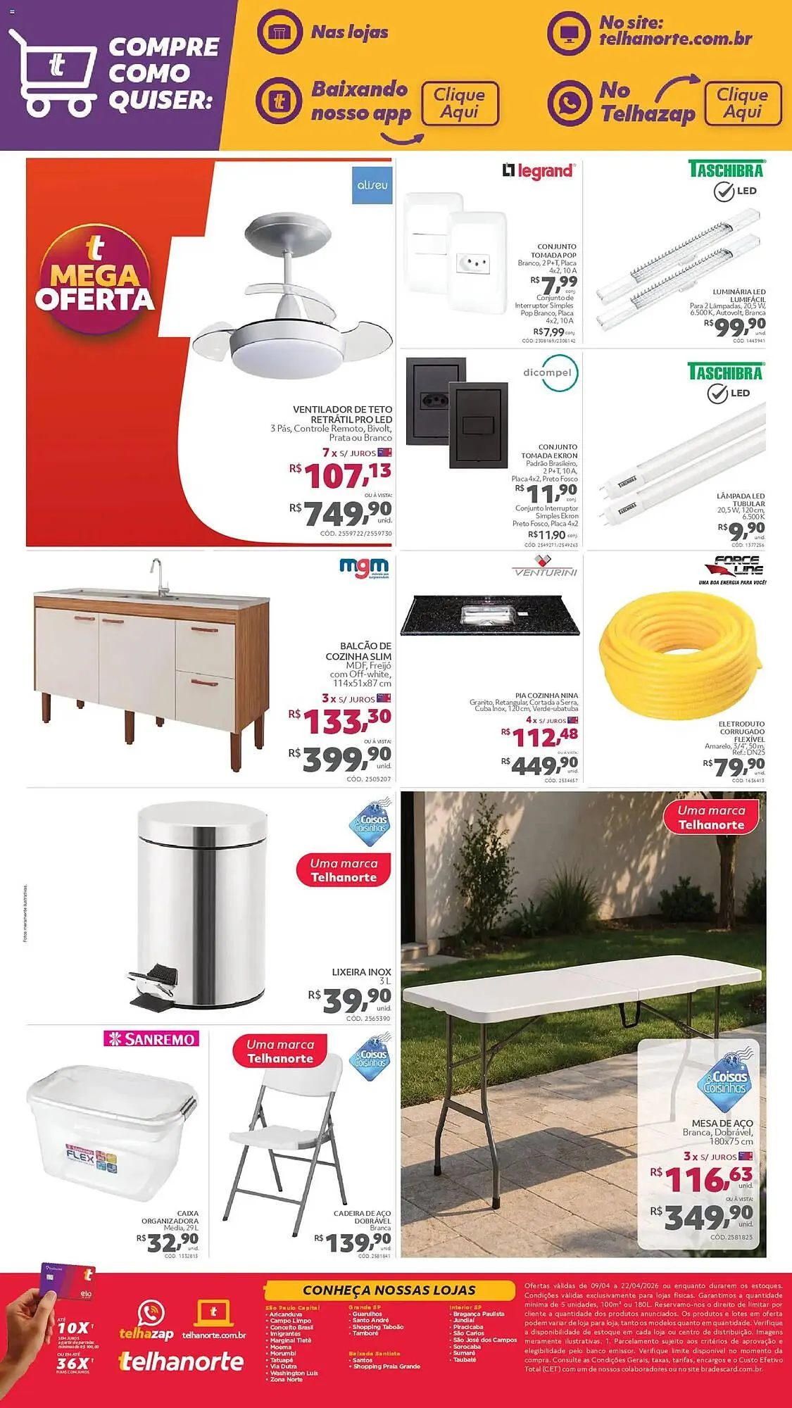 Encarte de Catálogo Telhanorte 9 de abril até 22 de abril 2026 - Pagina 7