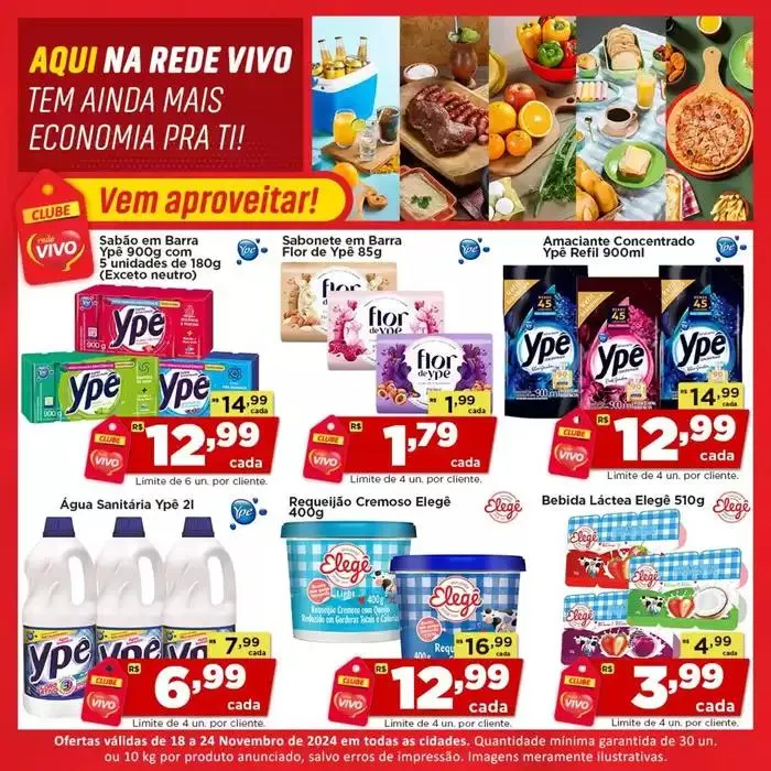 Encarte de Ofertas Rede Vivo 19 de novembro até 24 de novembro 2024 - Pagina 6