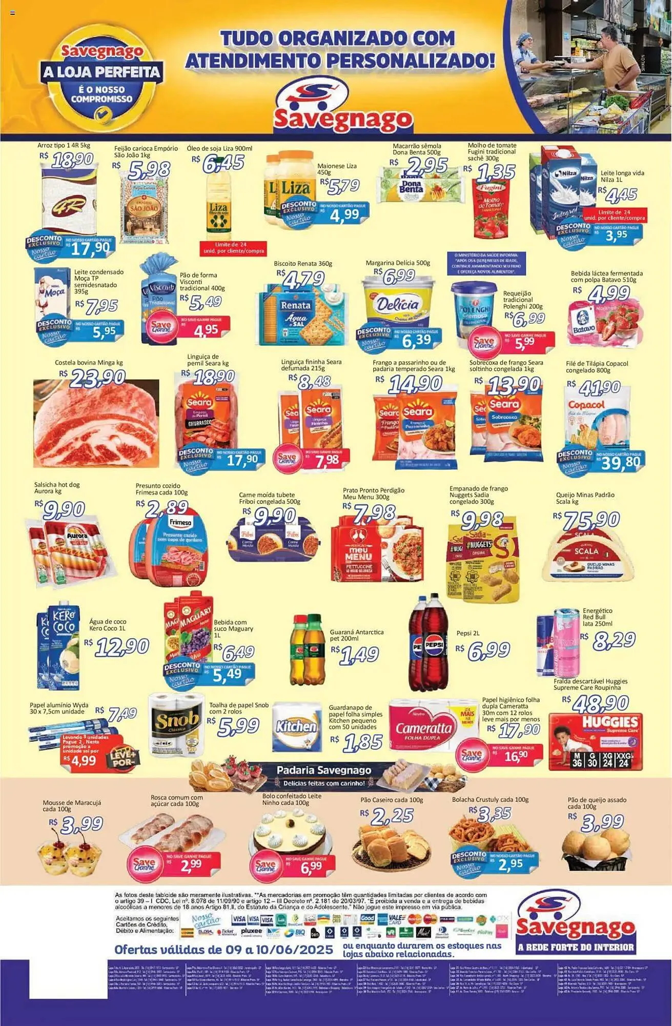 Encarte de Catálogo Supermercados Savegnago 9 de junho até 10 de junho 2025 - Pagina 2
