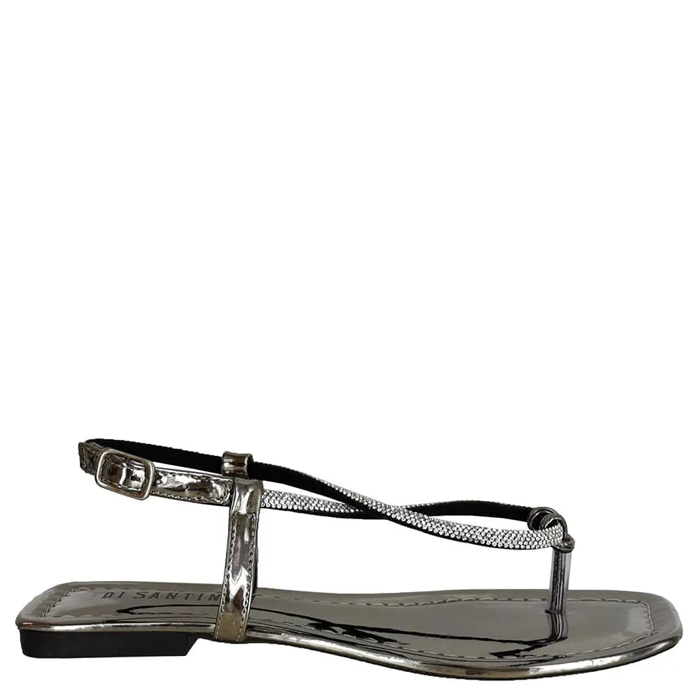 SANDALIA BAIXA GOTA STRASS DI SANTINNI