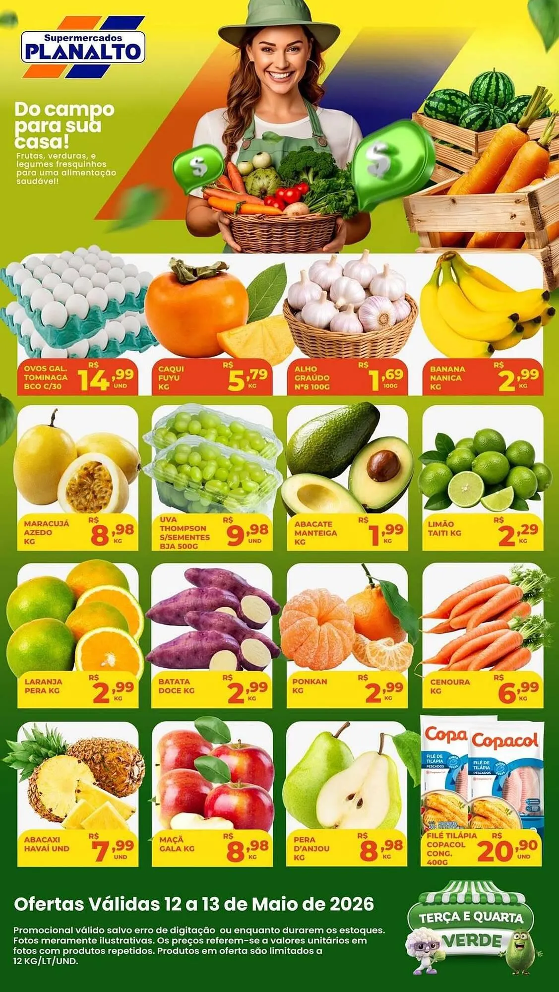 Encarte de Catálogo Supermercados Planalto 12 de maio até 13 de maio 2026 - Pagina 1