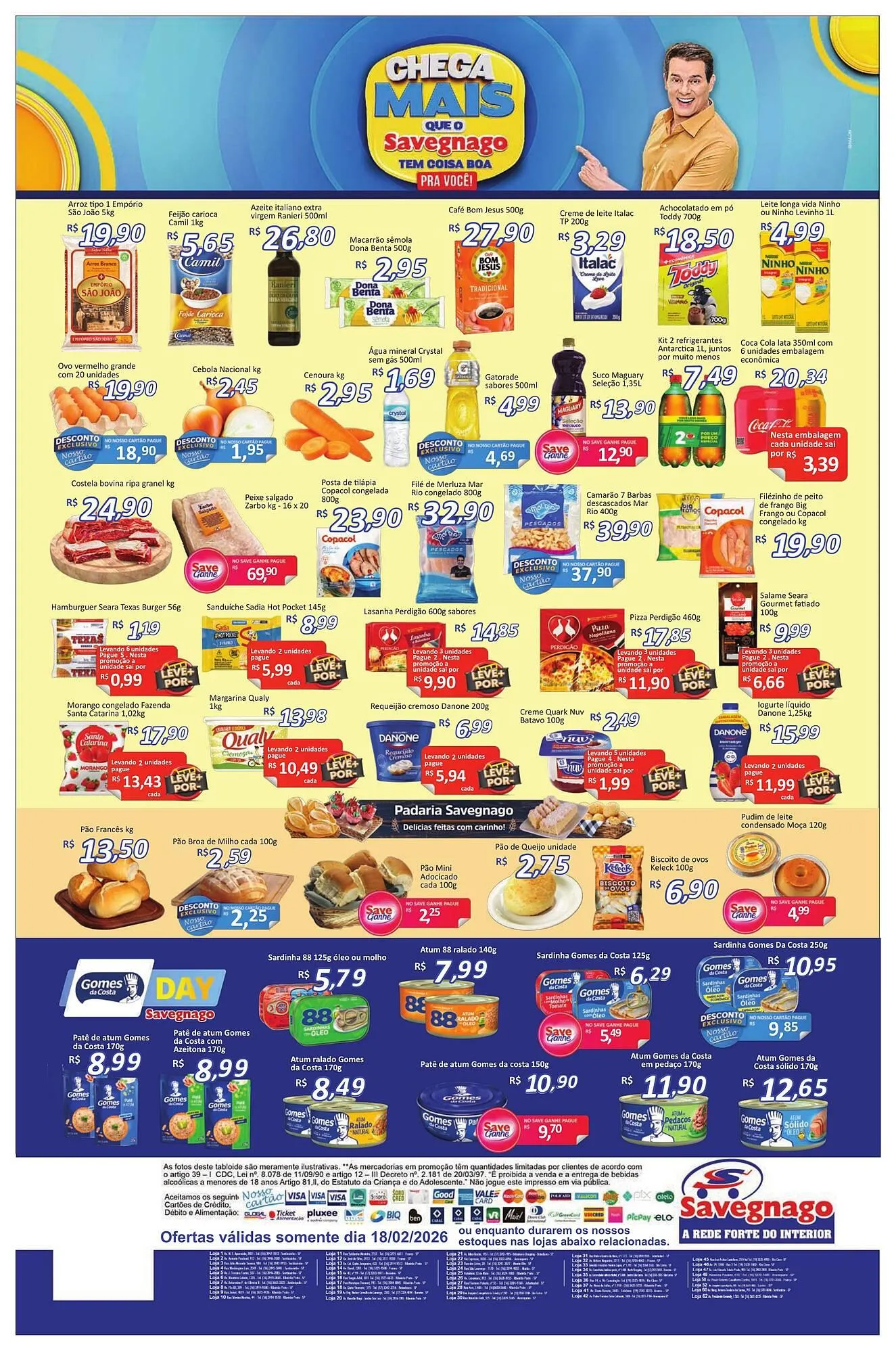 Encarte de Catálogo Supermercados Savegnago 18 de fevereiro até 18 de fevereiro 2026 - Pagina 2