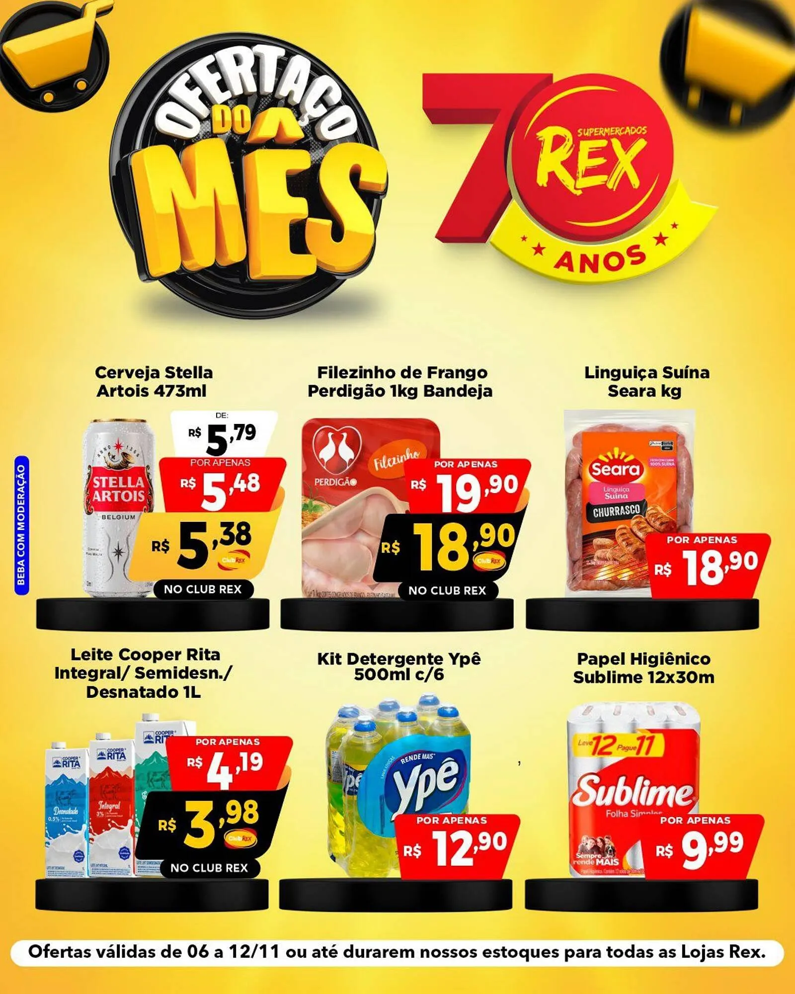 Encarte de Catálogo Supermercados Rex 6 de novembro até 12 de novembro 2025 - Pagina 1