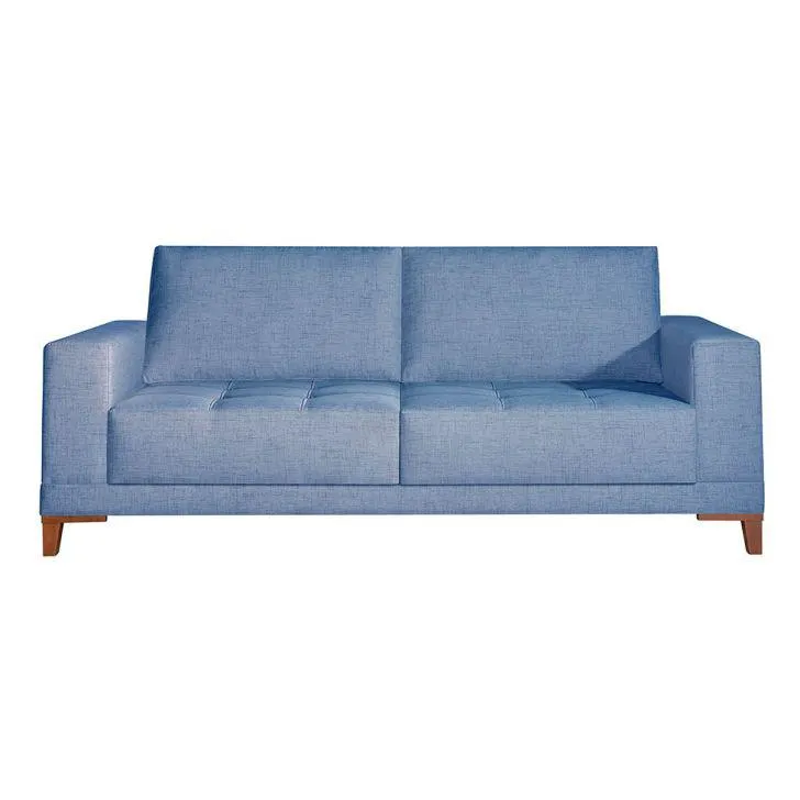 Sofá Plus Volga 2 Lugares Linho Azul 200 cm