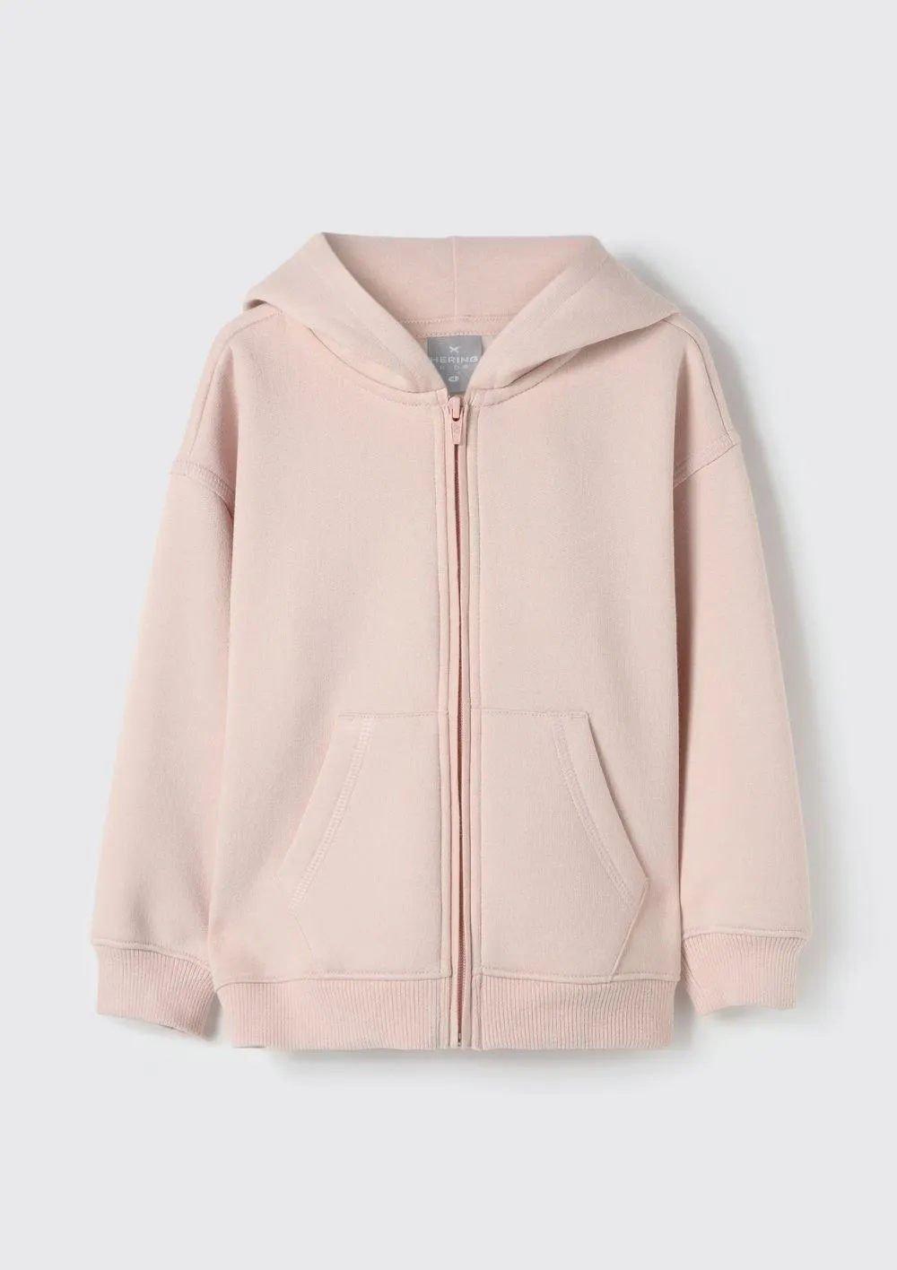 Jaqueta Básica De Moletom Infantil Unissex Toddler Com Capuz - Rosa