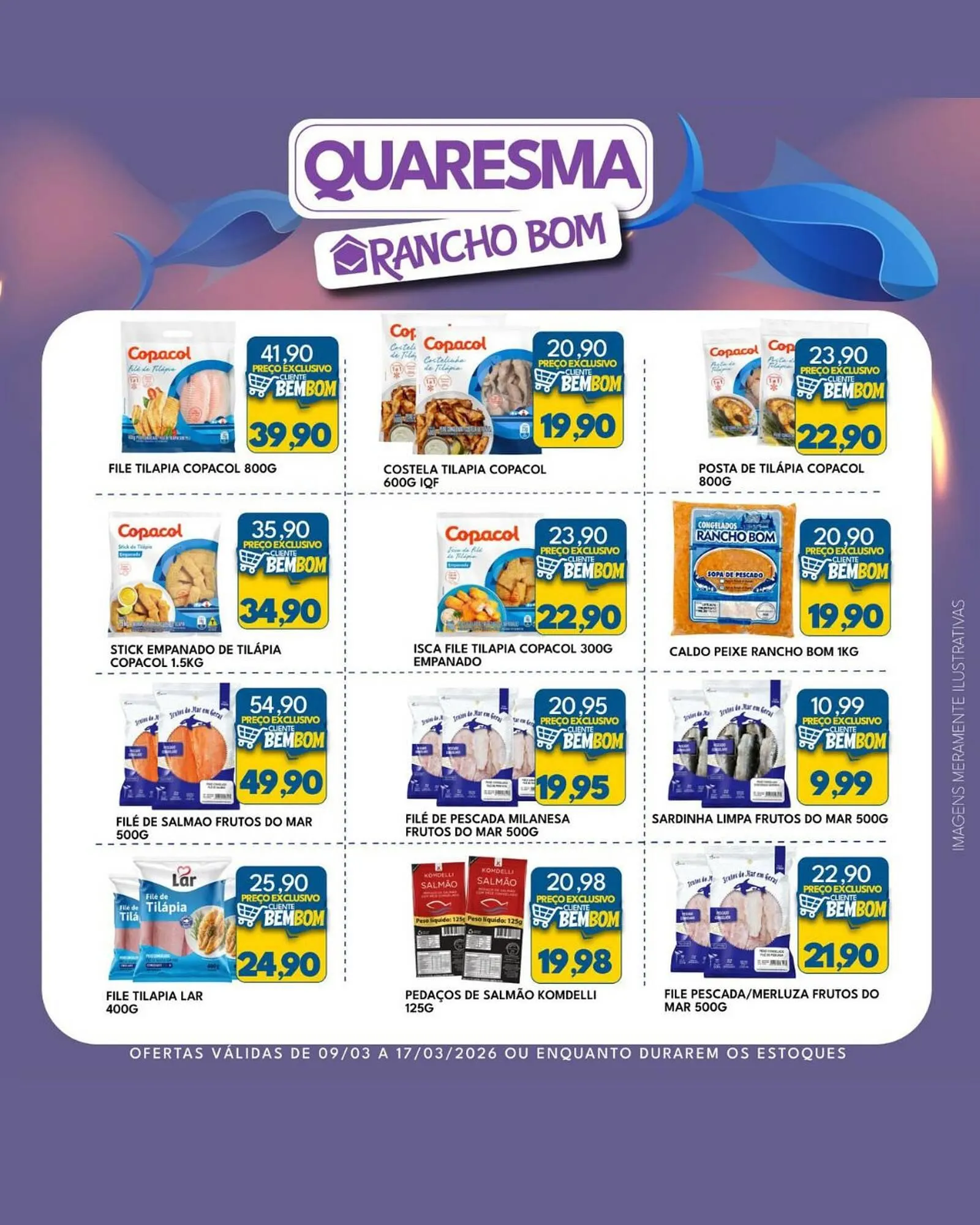 Encarte de Catálogo Rancho Bom Supermercados 9 de março até 17 de março 2026 - Pagina 2