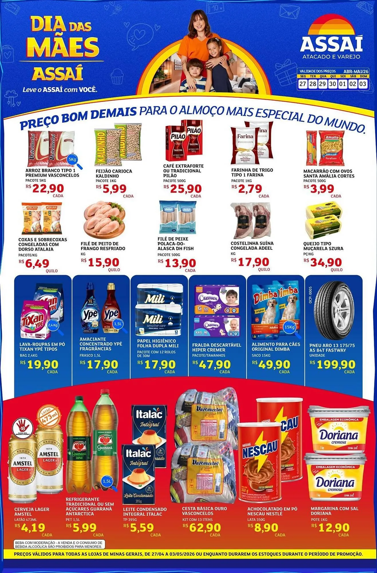 Encarte de Encarte Assaí Atacadista 27 de abril até 3 de maio 2026 - Pagina 1