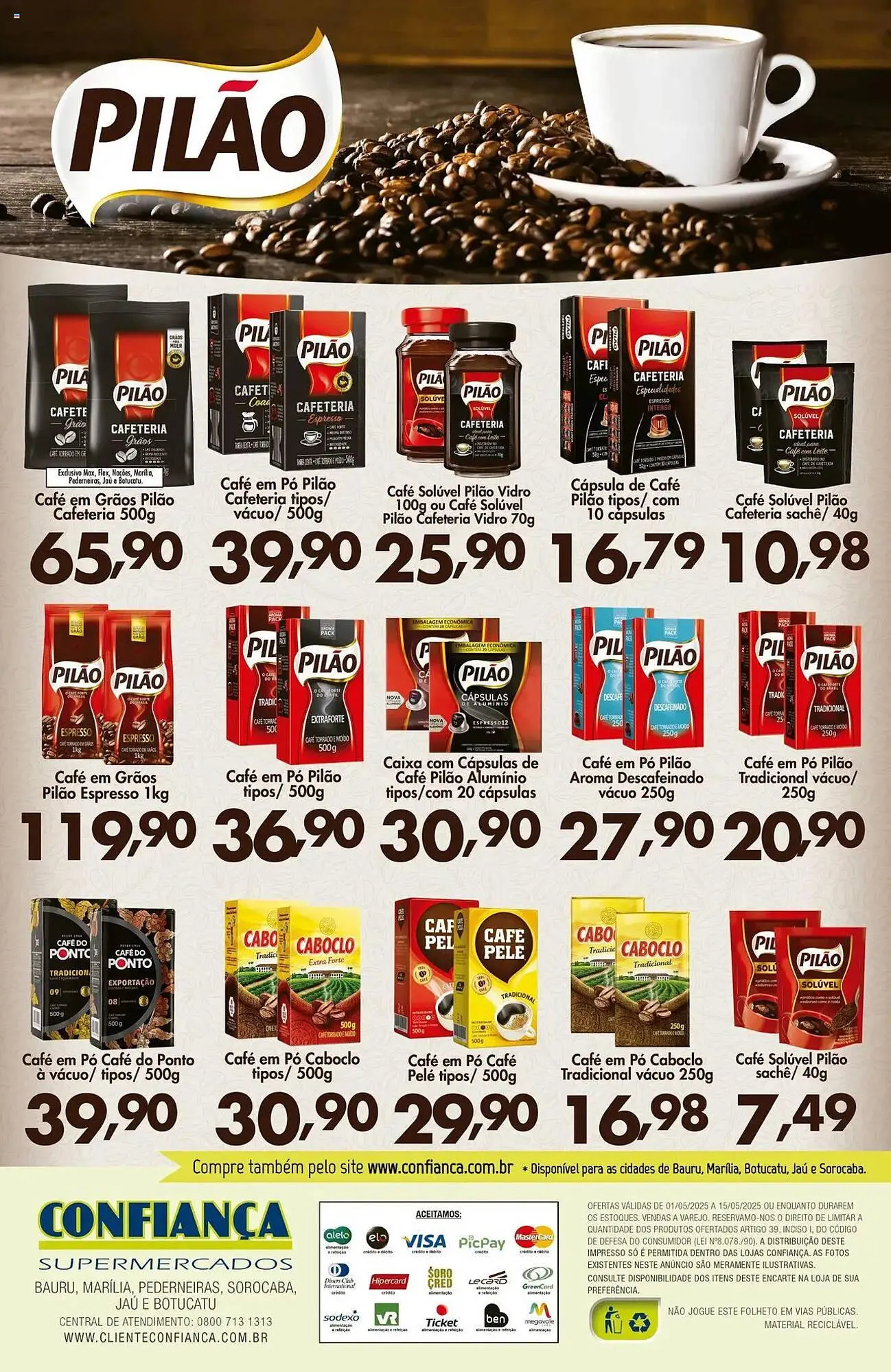 Encarte de Catálogo Confiança Supermercados 1 de maio até 15 de maio 2025 - Pagina 2