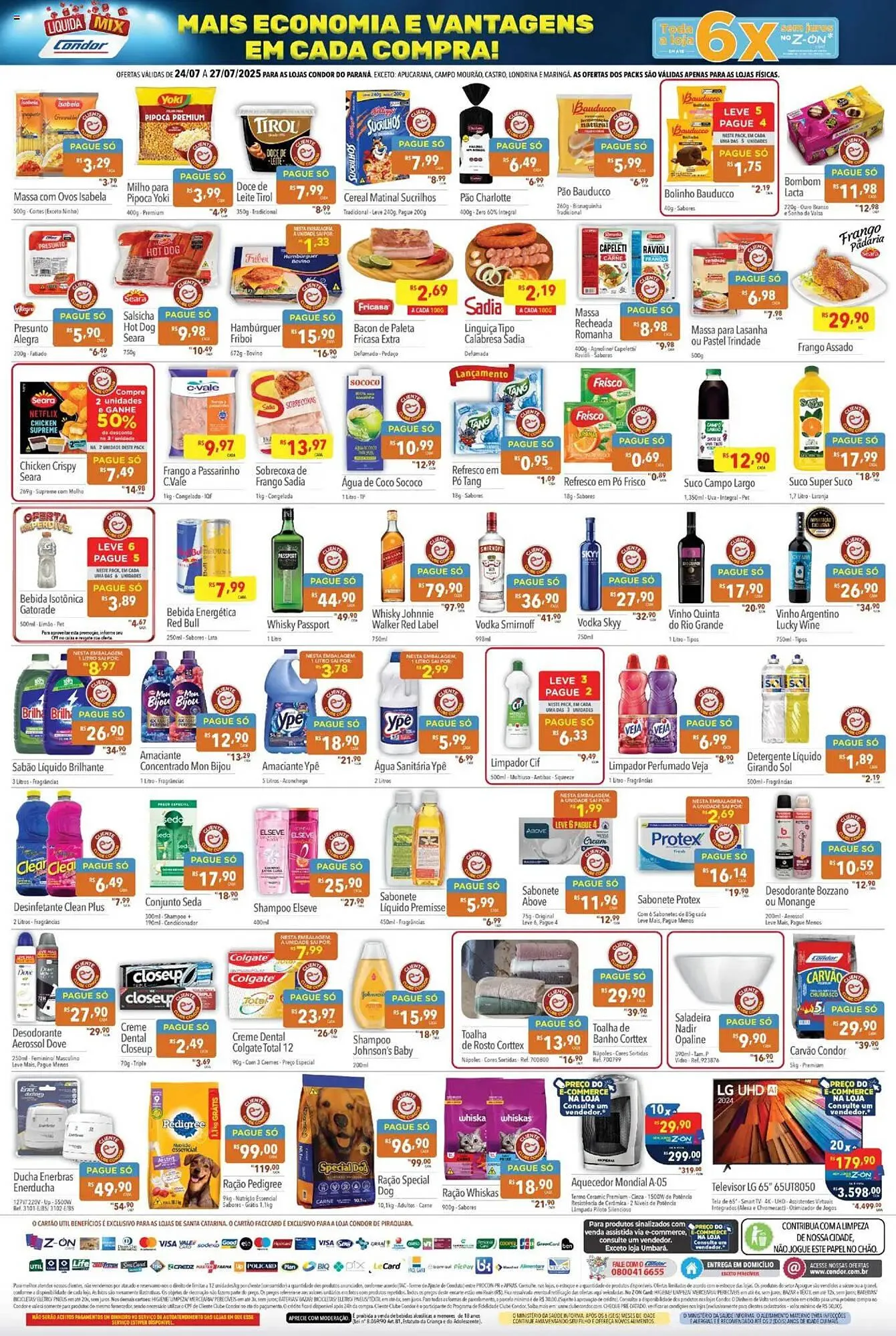 Encarte de Catálogo Supermercados Condor 24 de julho até 27 de julho 2025 - Pagina 2