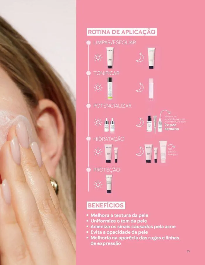 Encarte de Cartilha Cuidados Faciais 2 de setembro até 30 de setembro 2024 - Pagina 63