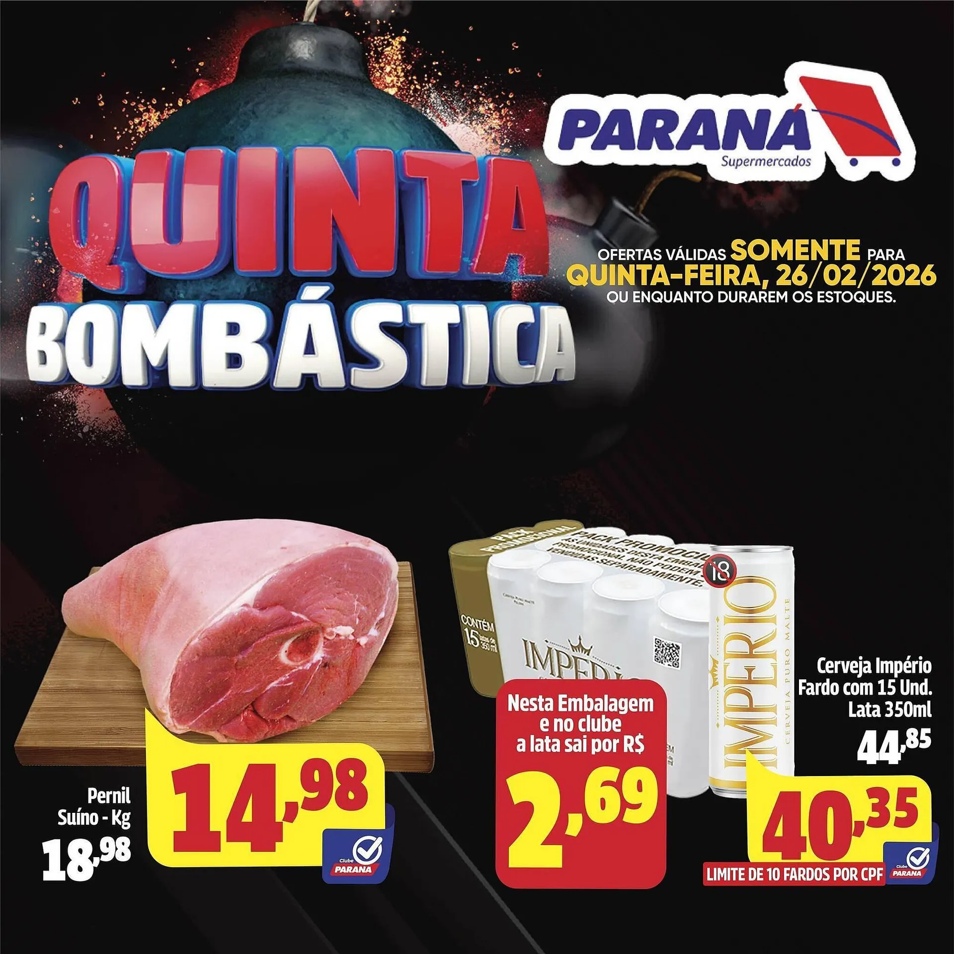 Encarte de Folheto Supermercado Paraná 26 de fevereiro até 26 de fevereiro 2026 - Pagina 2