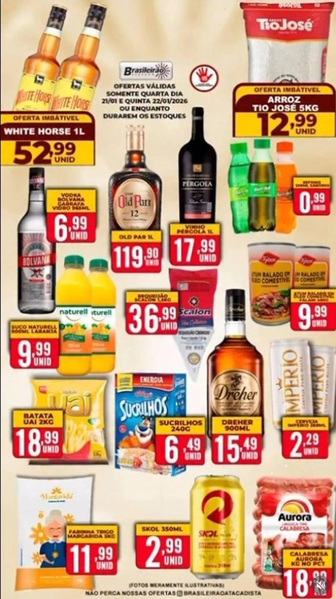 Encarte de Folheto Brasileirão Atacado 21 de janeiro até 22 de janeiro 2026 - Pagina 1