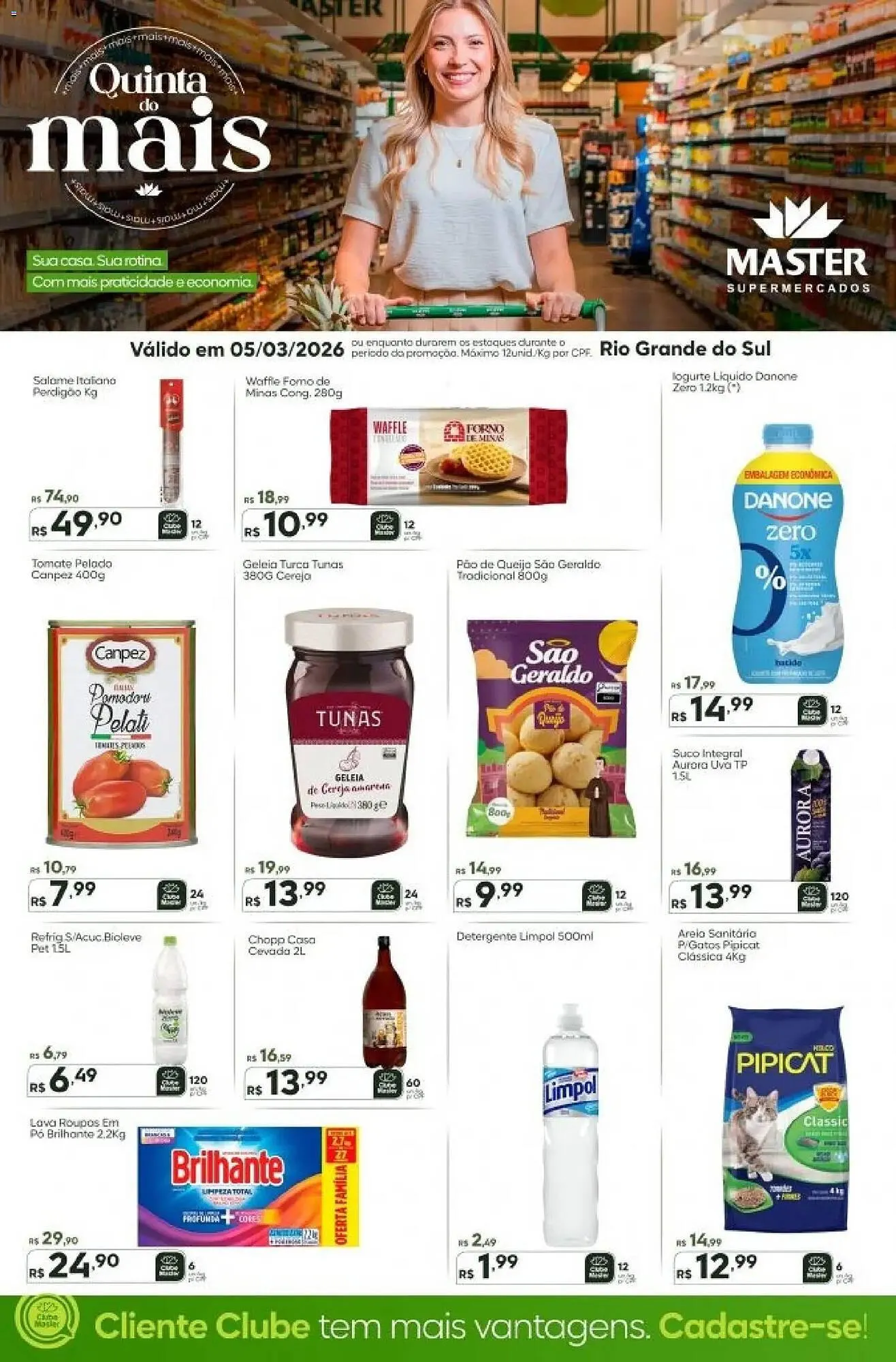 Encarte de Folheto Master Supermercados 5 de março até 5 de março 2026 - Pagina 1