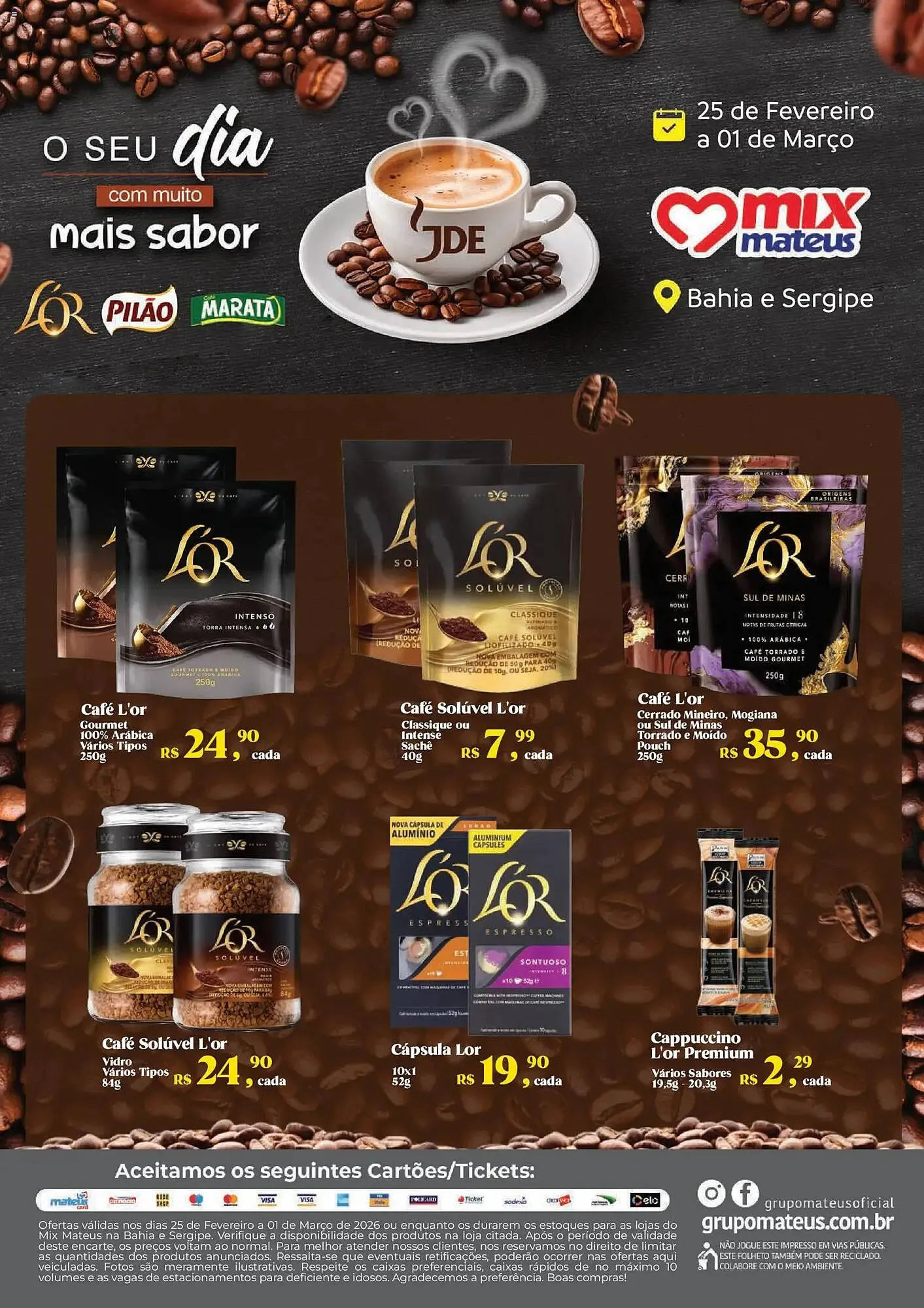 Encarte de Catálogo Supermercados Mateus 25 de fevereiro até 1 de março 2026 - Pagina 1