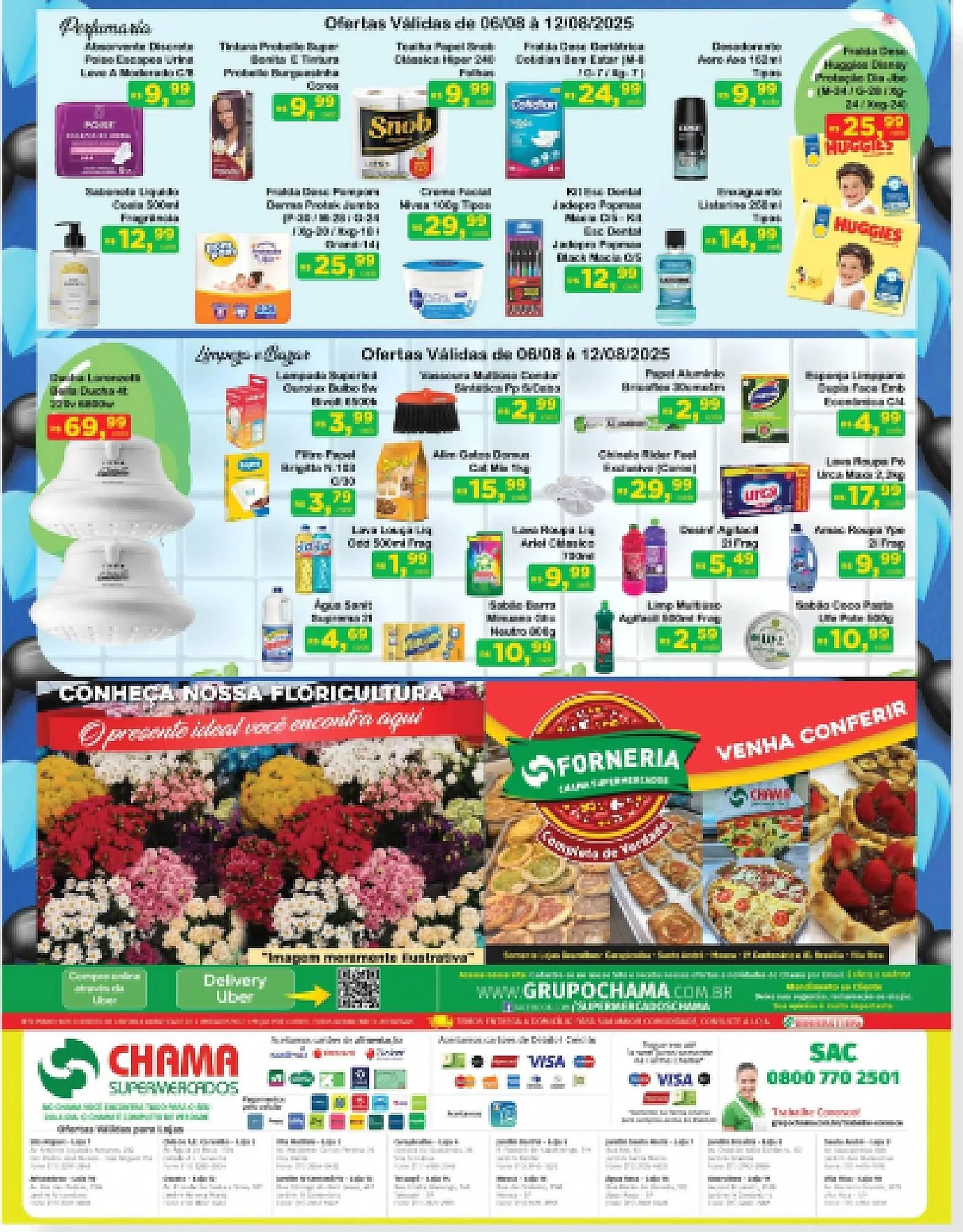 Encarte de Catálogo Chama Supermercados 6 de agosto até 12 de agosto 2025 - Pagina 4