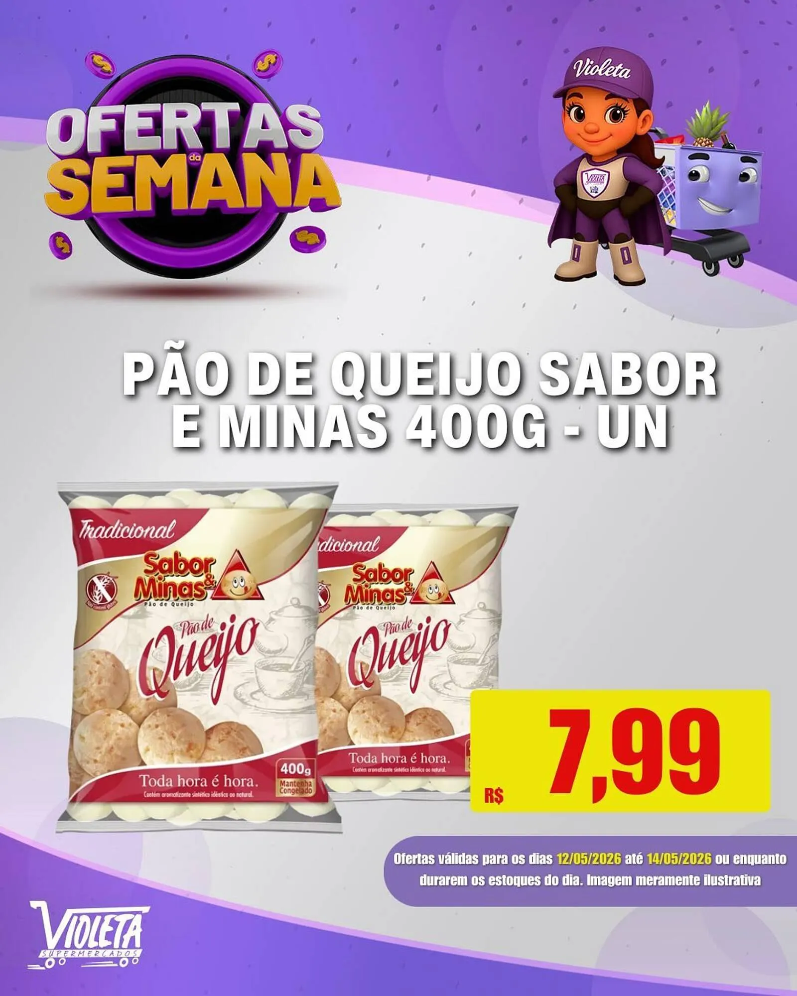 Encarte de Catálogo Violeta Supermercados 12 de maio até 14 de maio 2026 - Pagina 8