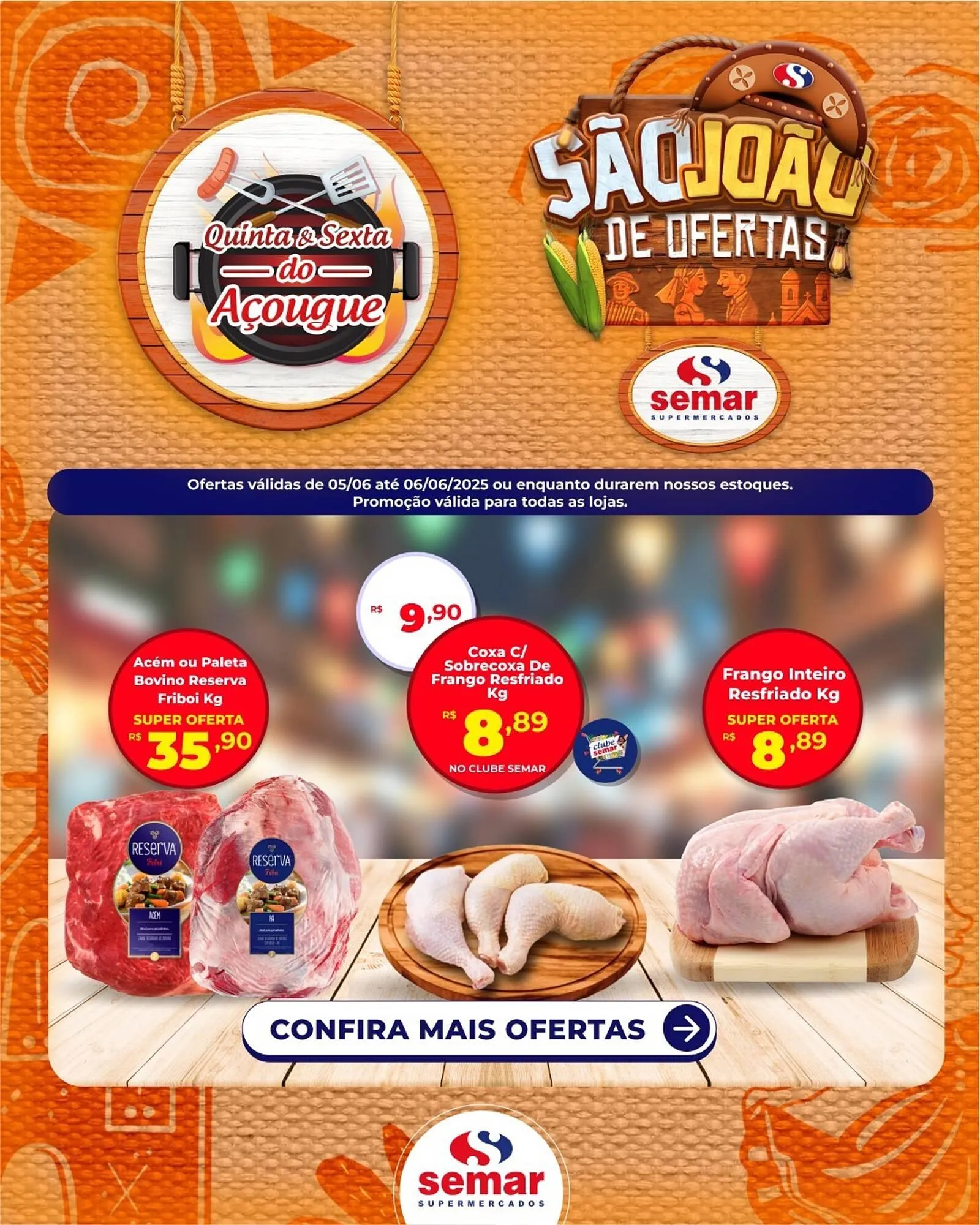 Encarte de Catálogo Semar Supermercado 5 de junho até 6 de junho 2025 - Pagina 1