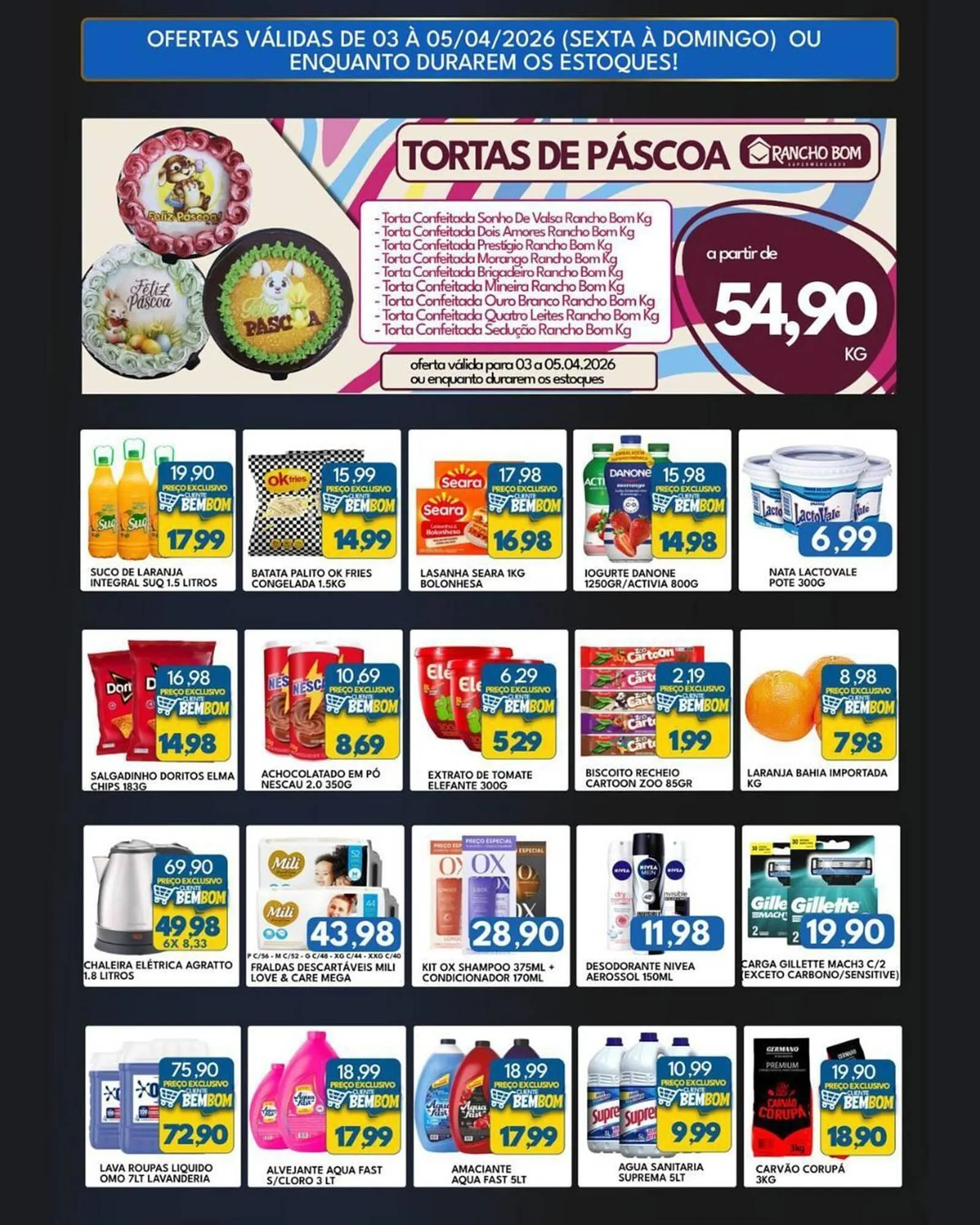Encarte de Catálogo Rancho Bom Supermercados 3 de abril até 5 de abril 2026 - Pagina 2
