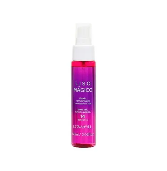 Fluído Capilar Termoativado Lowell Liso Magico 60ml