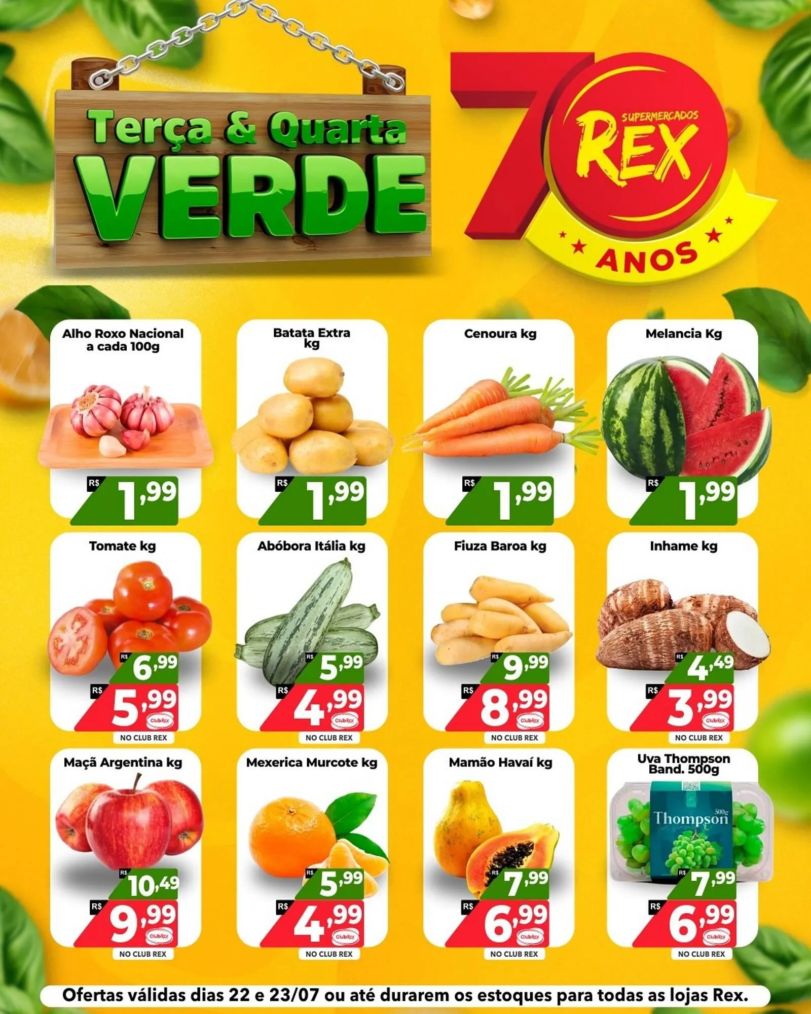 Encarte de Catálogo Supermercados Rex 21 de agosto até 23 de agosto 2025 - Pagina 1