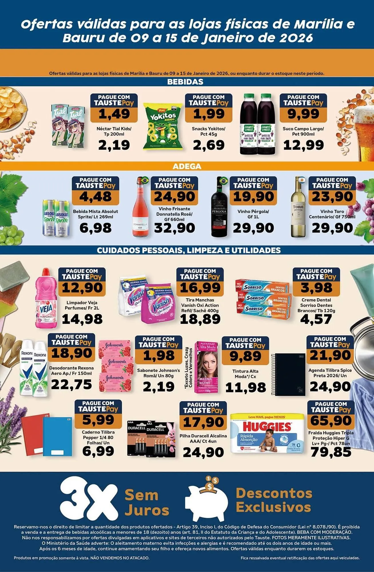 Encarte de Catálogo Supermercados Tauste 9 de janeiro até 15 de janeiro 2026 - Pagina 2