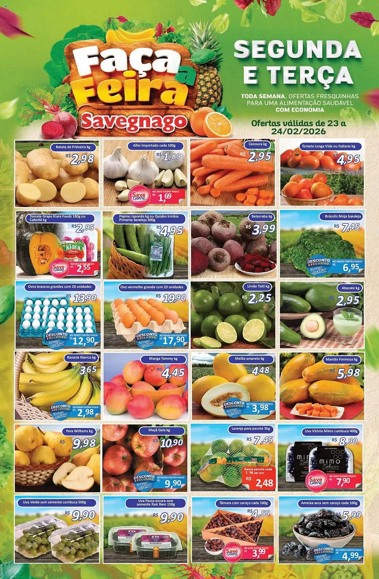 Encarte de Catálogo Supermercados Savegnago 23 de fevereiro até 25 de fevereiro 2026 - Pagina 1