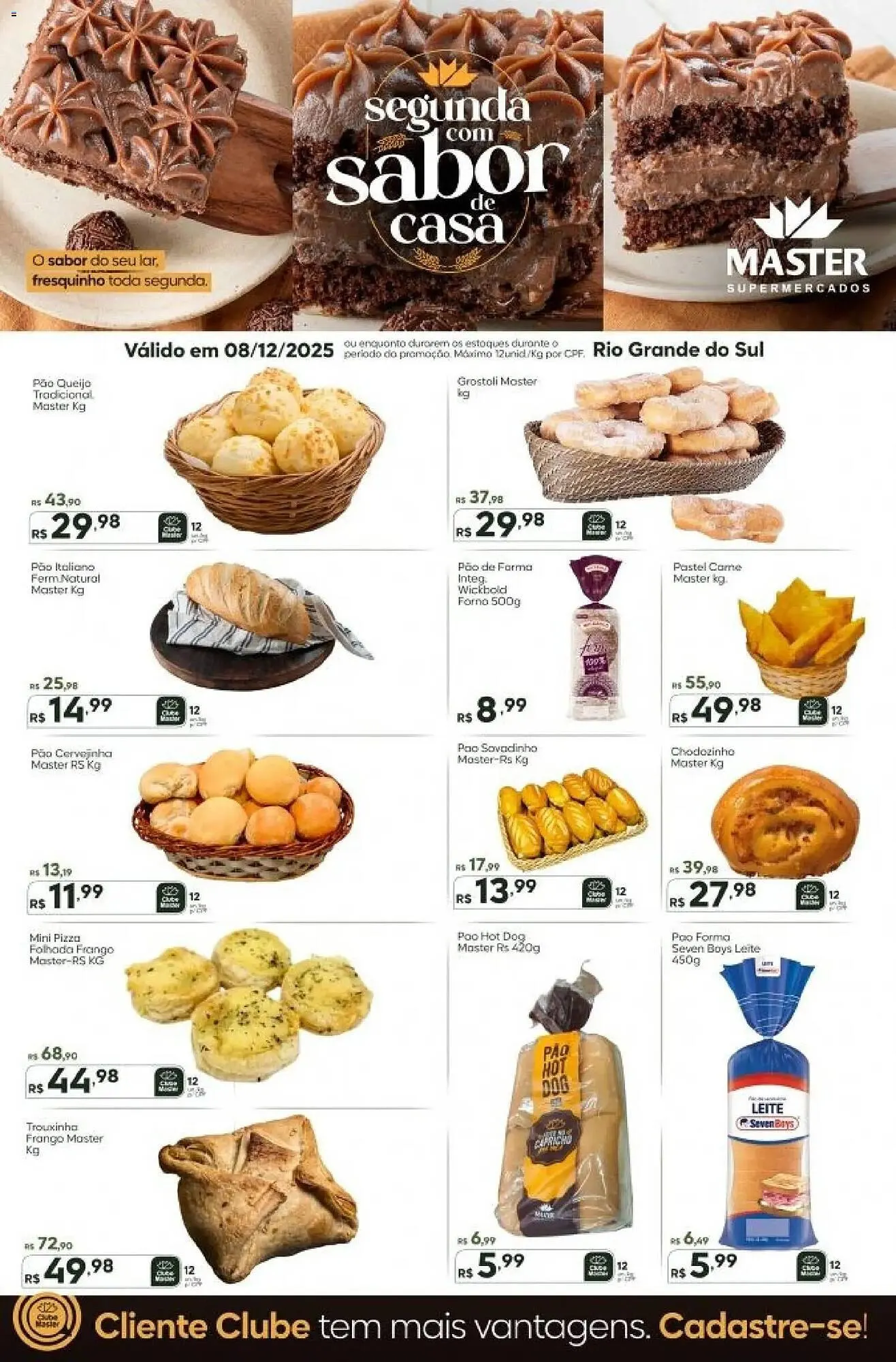 Encarte de Folheto Master Supermercados 8 de dezembro até 9 de dezembro 2025 - Pagina 1