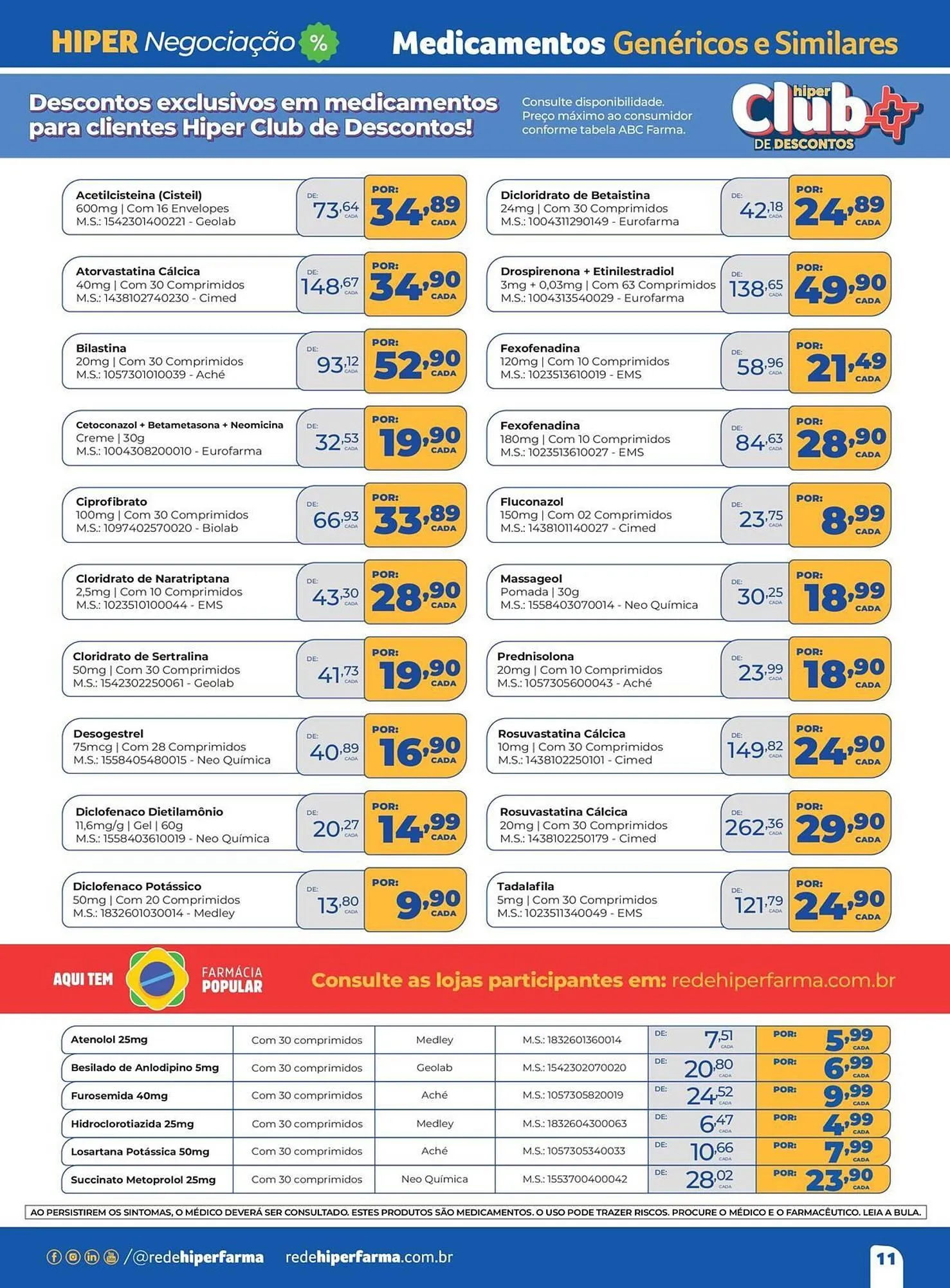 Encarte de Catálogo Hiper Farma 5 de março até 4 de abril 2026 - Pagina 11