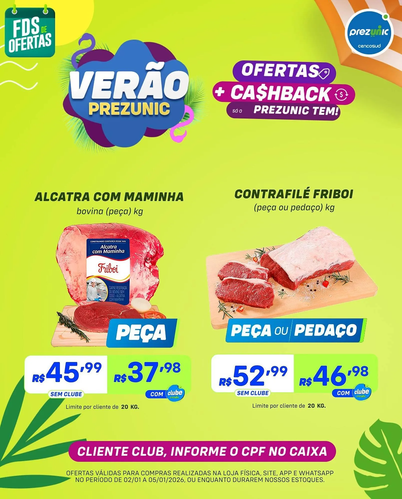 Encarte de Encarte Prezunic 2 de janeiro até 5 de janeiro 2026 - Pagina 1