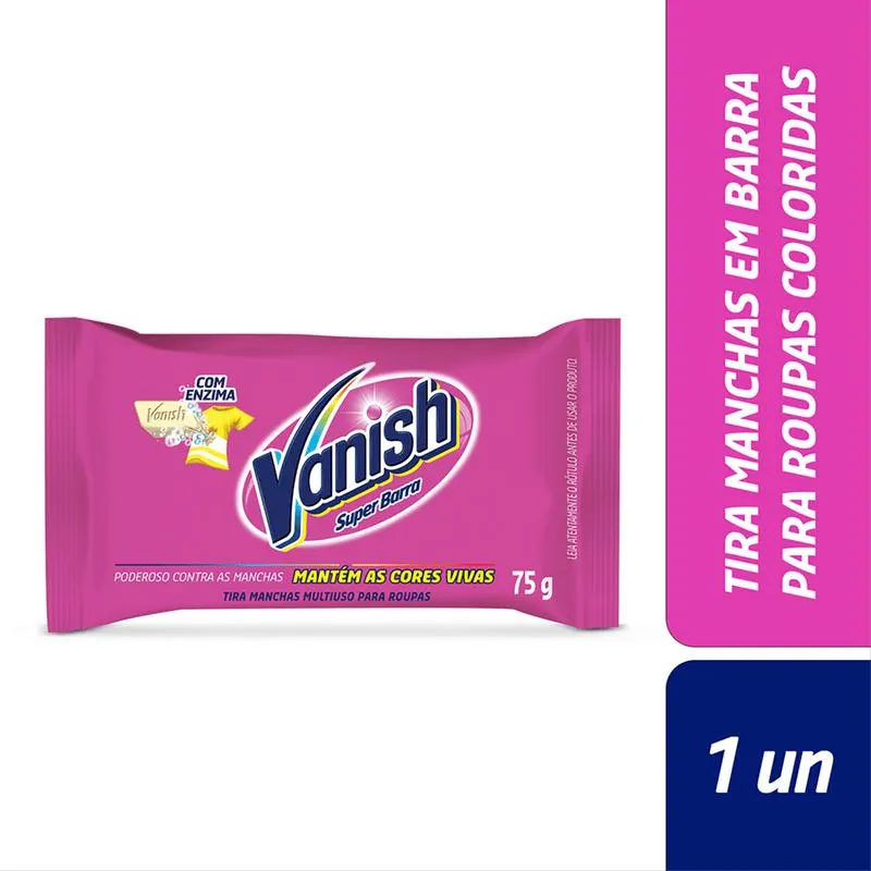 Tira-Manchas em Barra Multiuso Vanish Pacote 75g