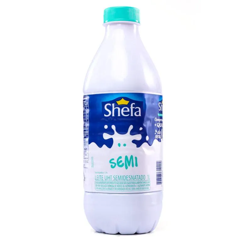 Leite Shefa Semi-Desnatado Garrafa 1l